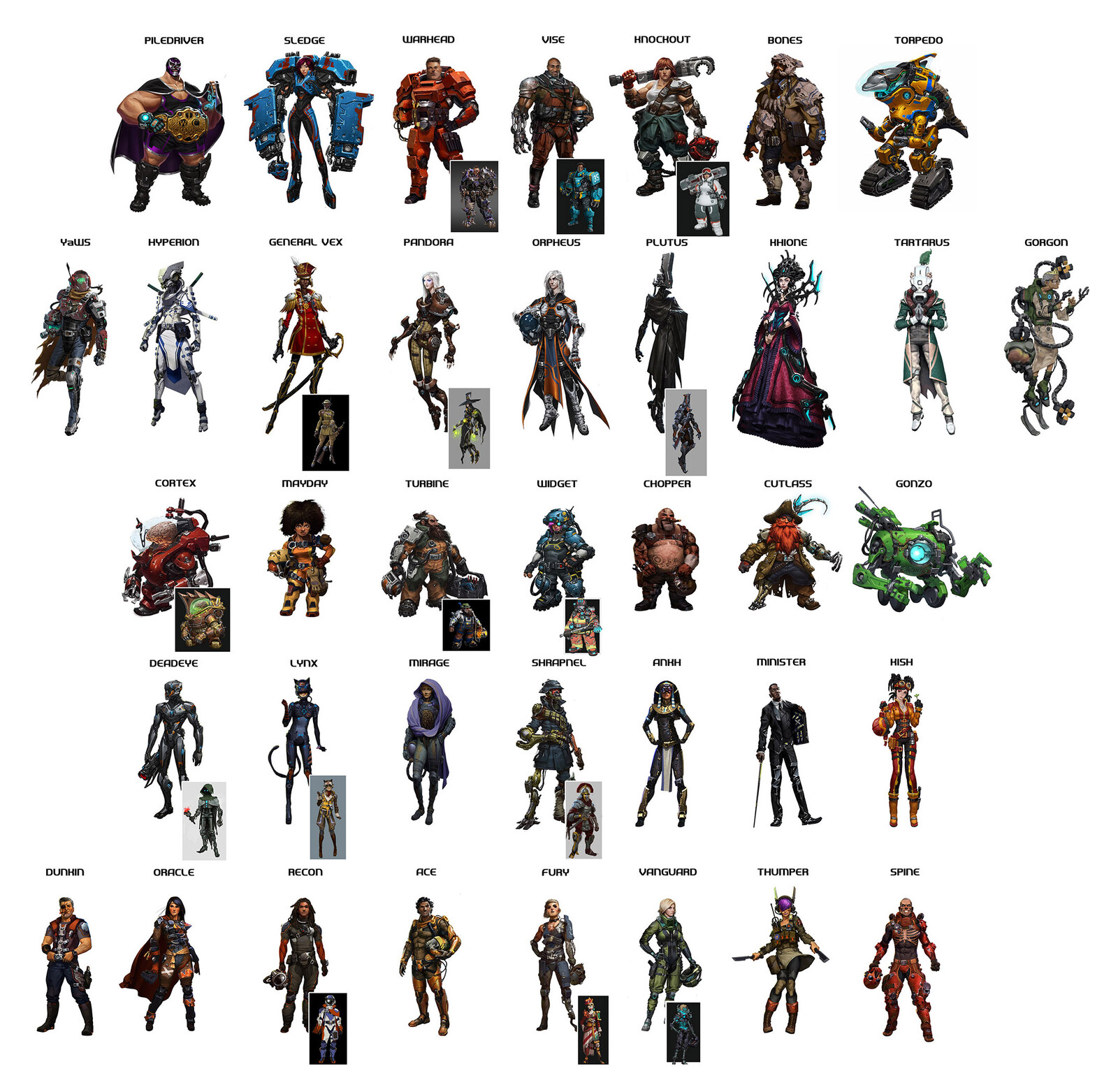 Here are concepts of the pilots done by contractors from all around the world. It was really rewarding to work with all of them on the project.