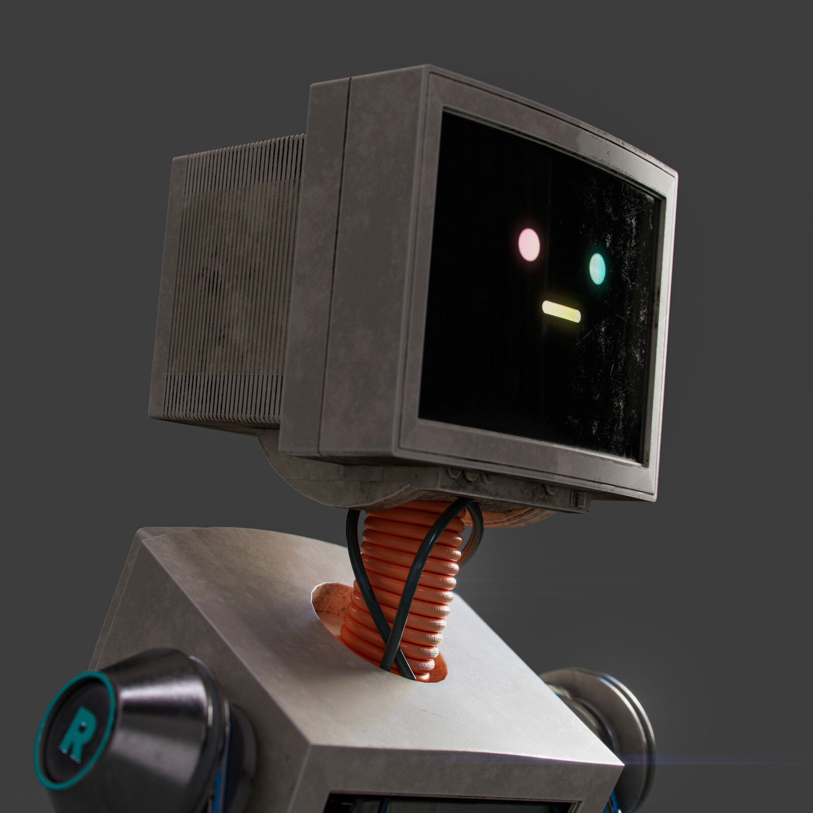 Andy The Robot - Texturing detail 01