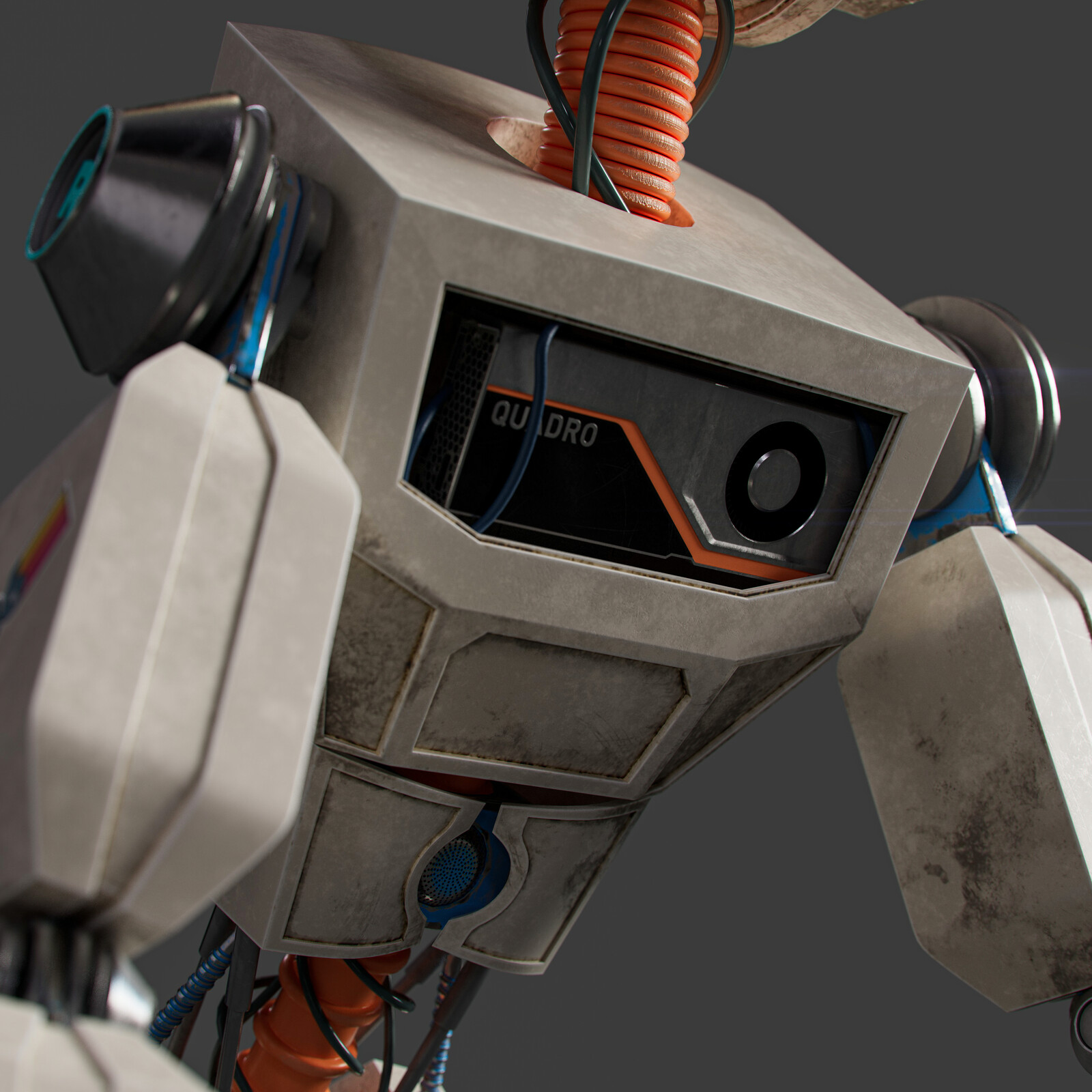Andy The Robot - Texturing detail 02