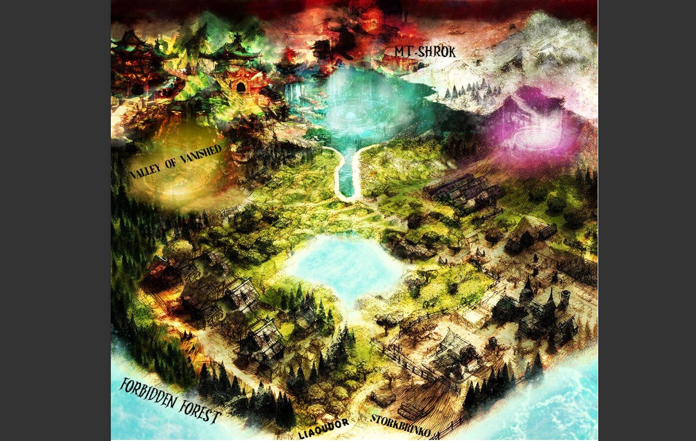 Indie Game "The Seasons Of Fantasy" Concept Maps