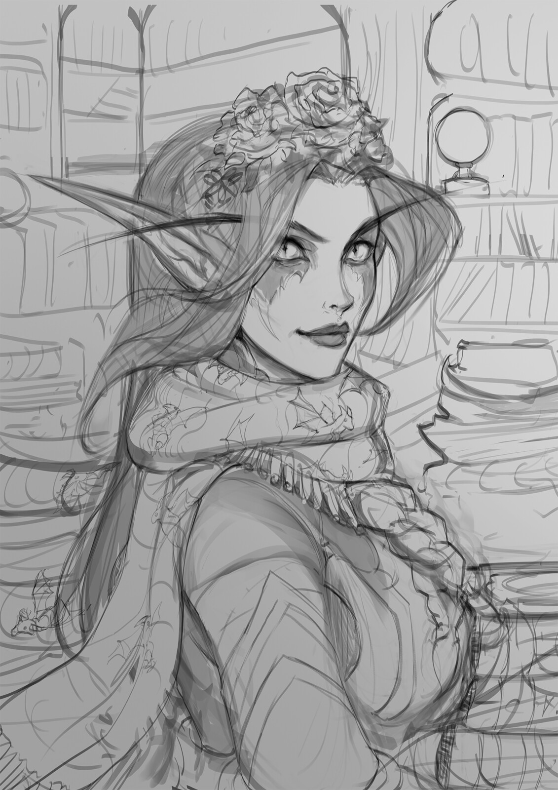 second portrait - sketch