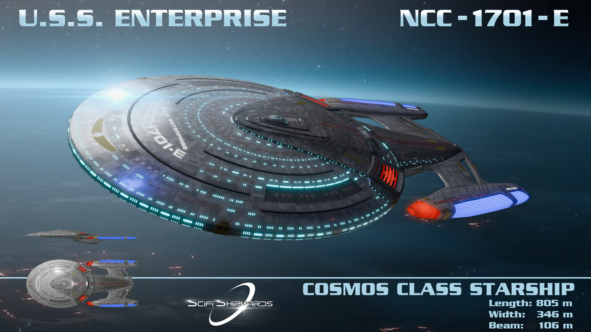 STAR TREK エンタープライズNCC-1701-E NCC-1701-E Archives - TenaControls