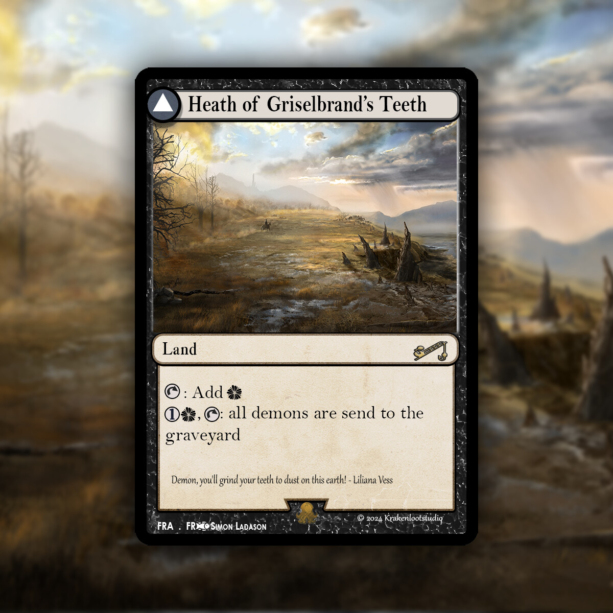 ArtStation - The Heath of Griselbrand's Teeth | MTG proxy Card process  Concept Art + Timelapse