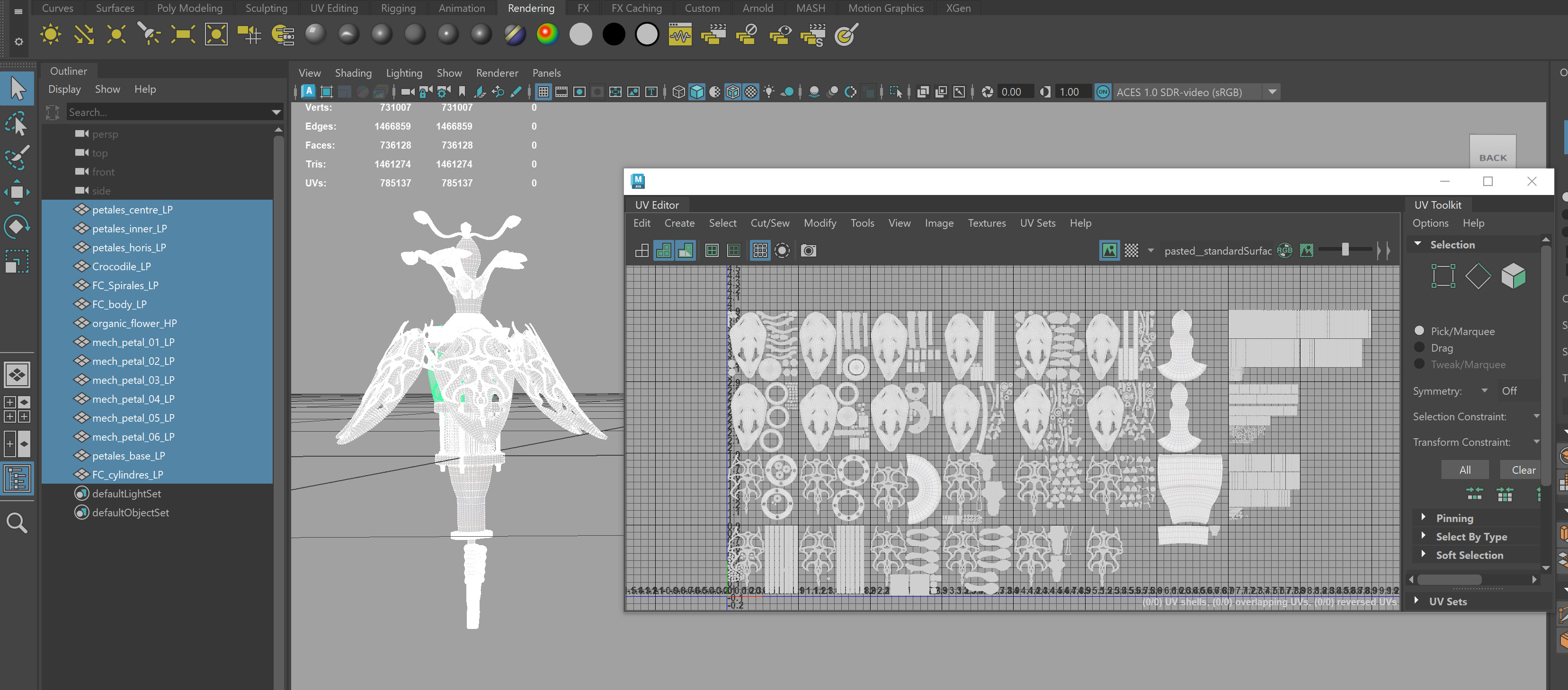 UV mapping in Maya