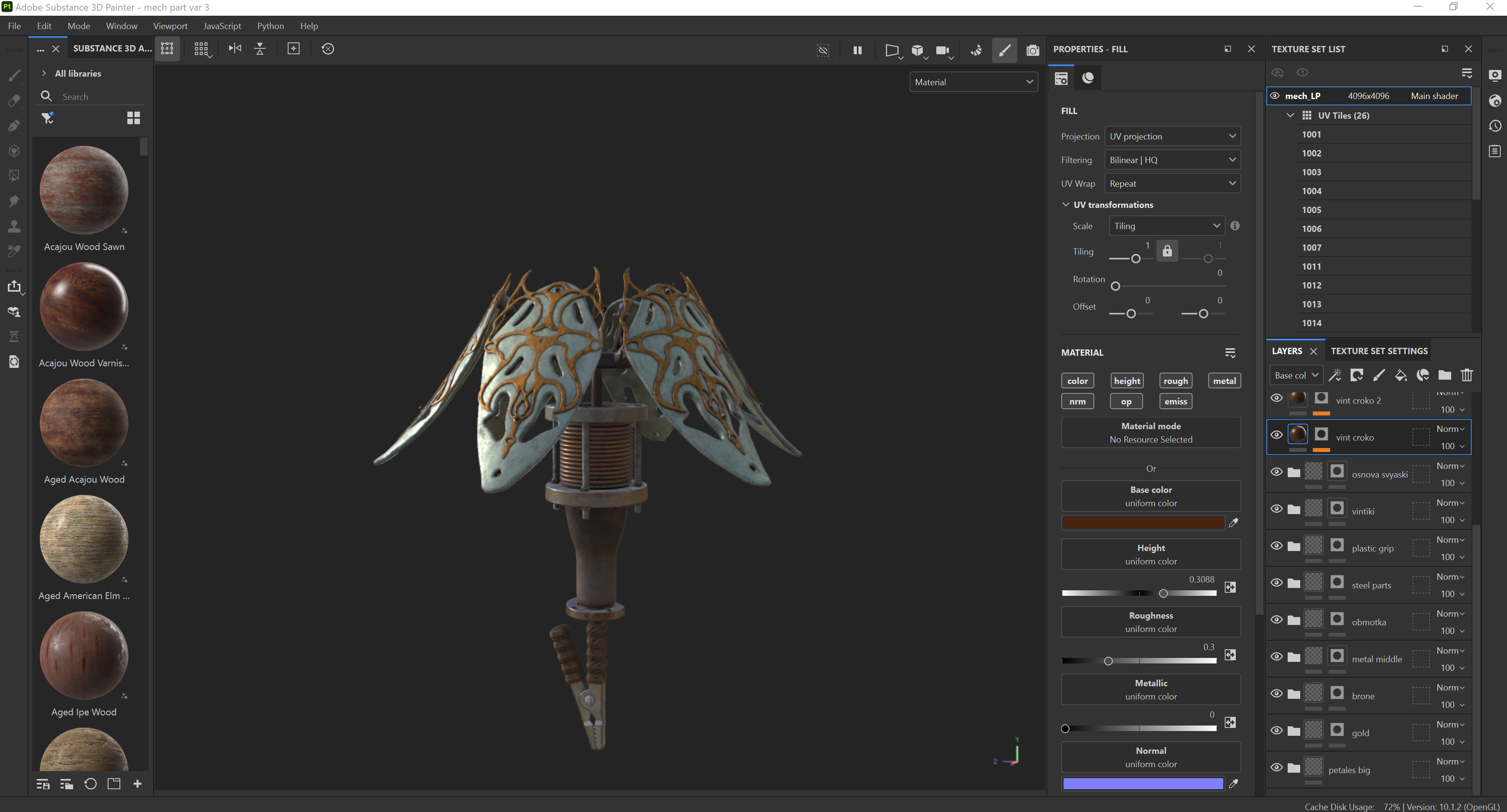 Texturing in Substance 3d Painter