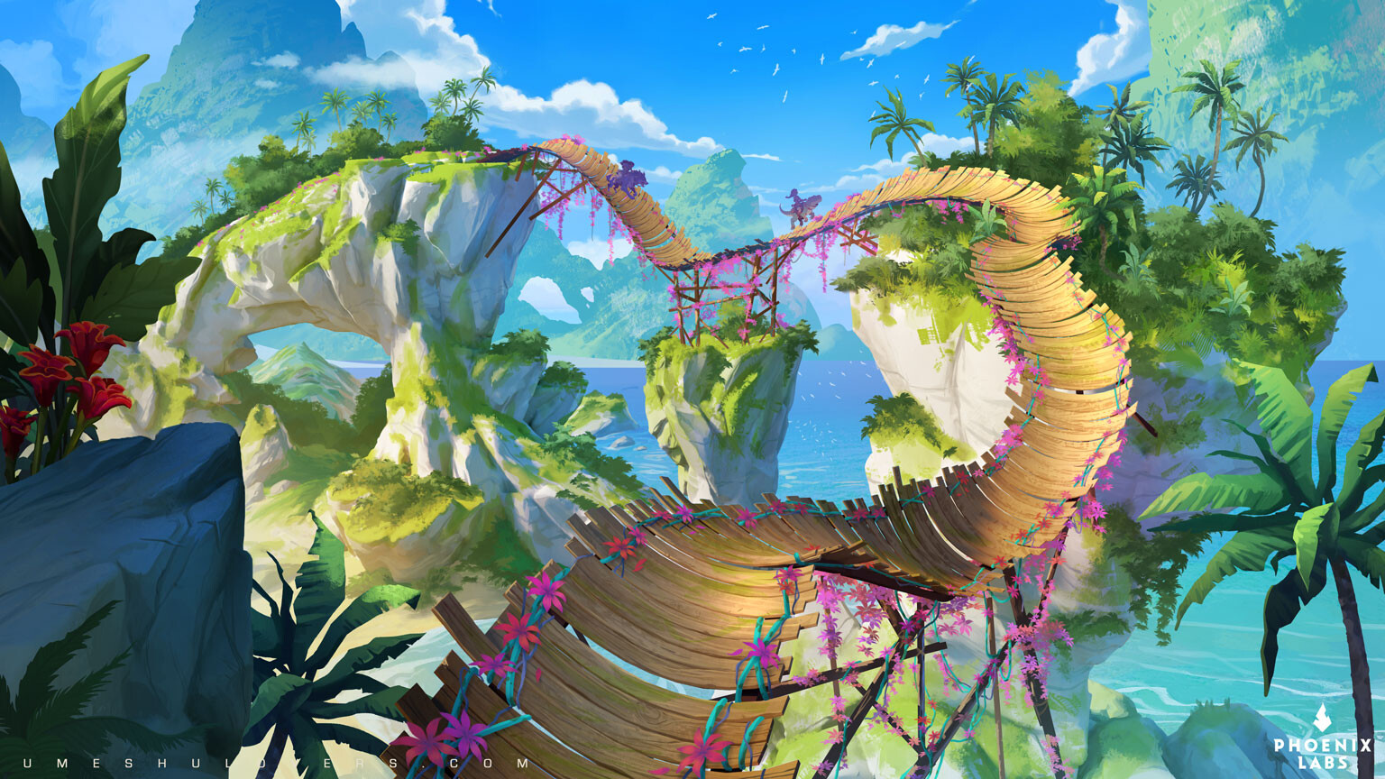 Project Unicorn environment : tropical path