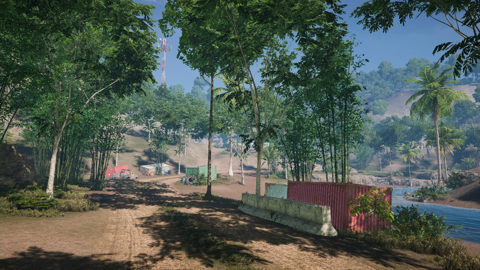 Throughout the road network, players will encounter small patrols and item stashes similarly to the base game.