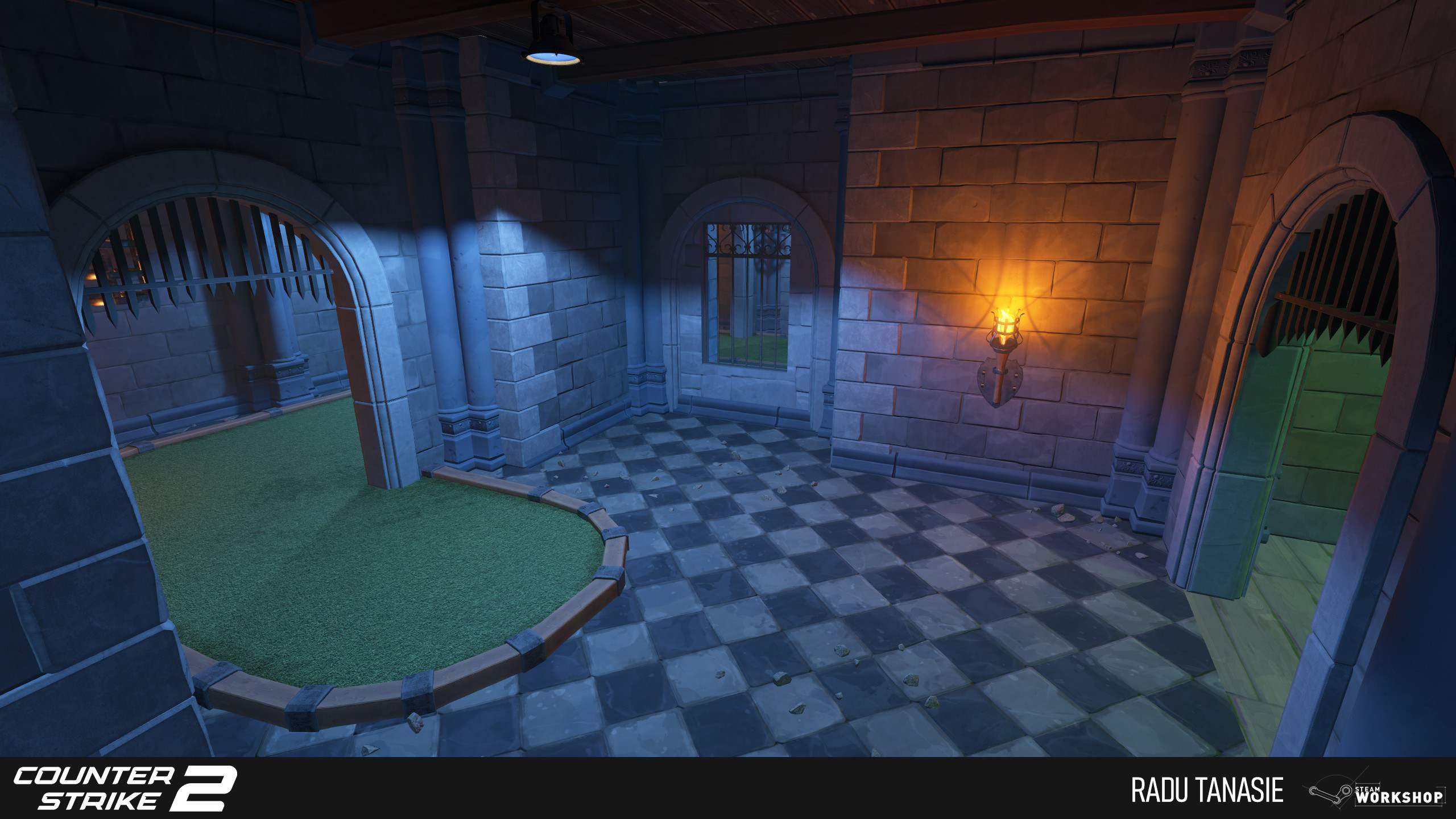 One of the areas in between A and B sites on the map that I was responsible for designing and bringing to this quality.
