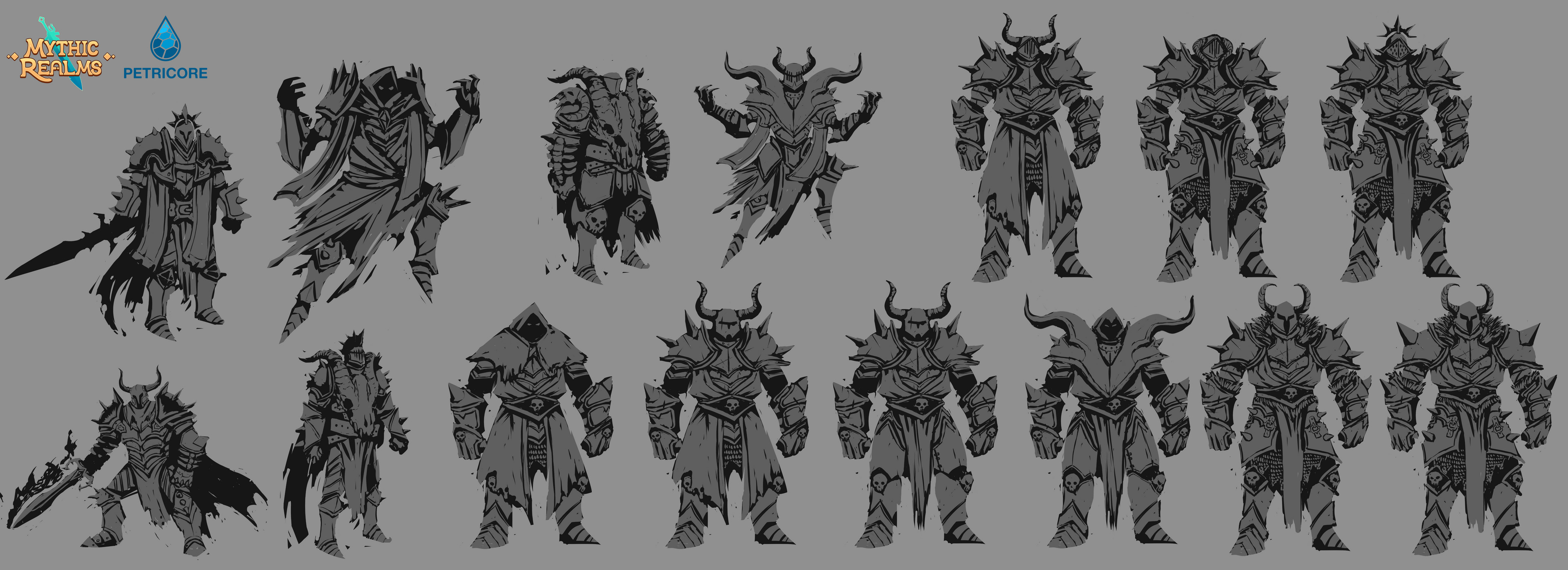 Early silhouette ideations