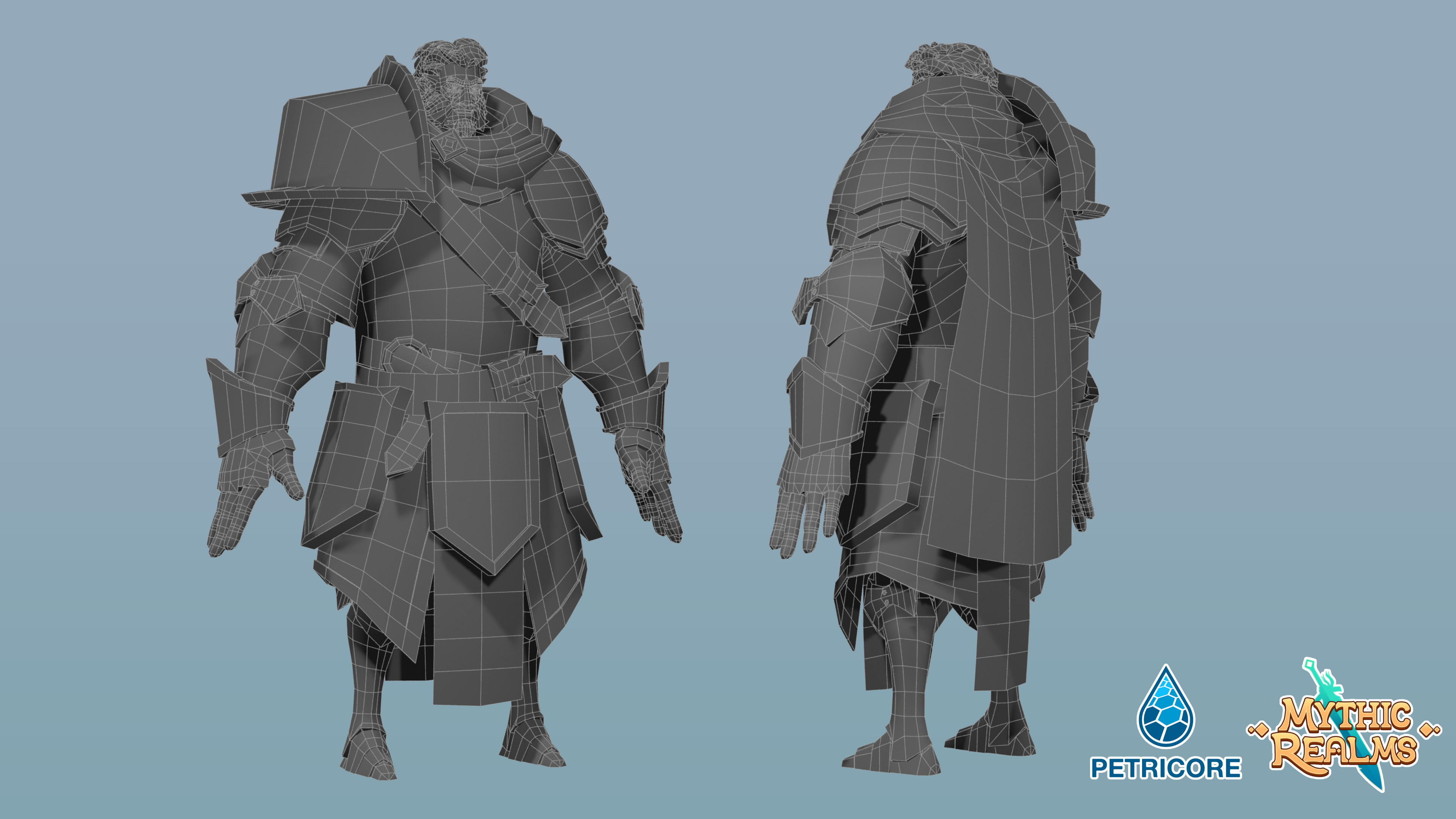Sir Faris Wireframe - 9k Polys