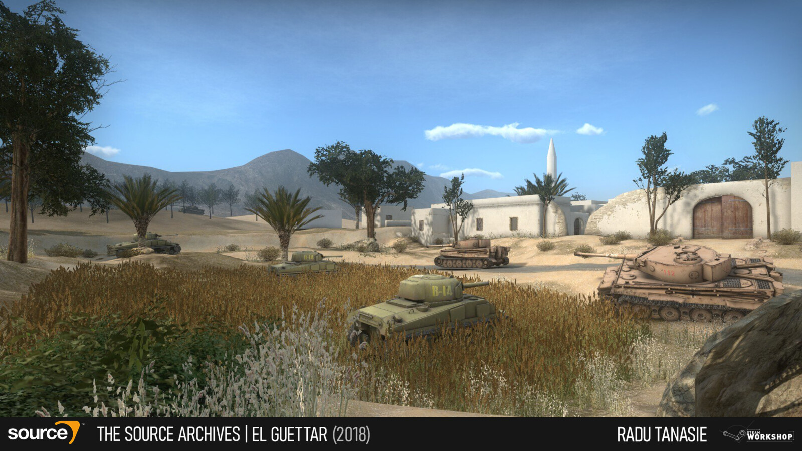 El Guettar is a map for Day of Infamy and is primarly inspired by the Battle of El Guettar that took place during the Tunisian Campaign of World War II. 