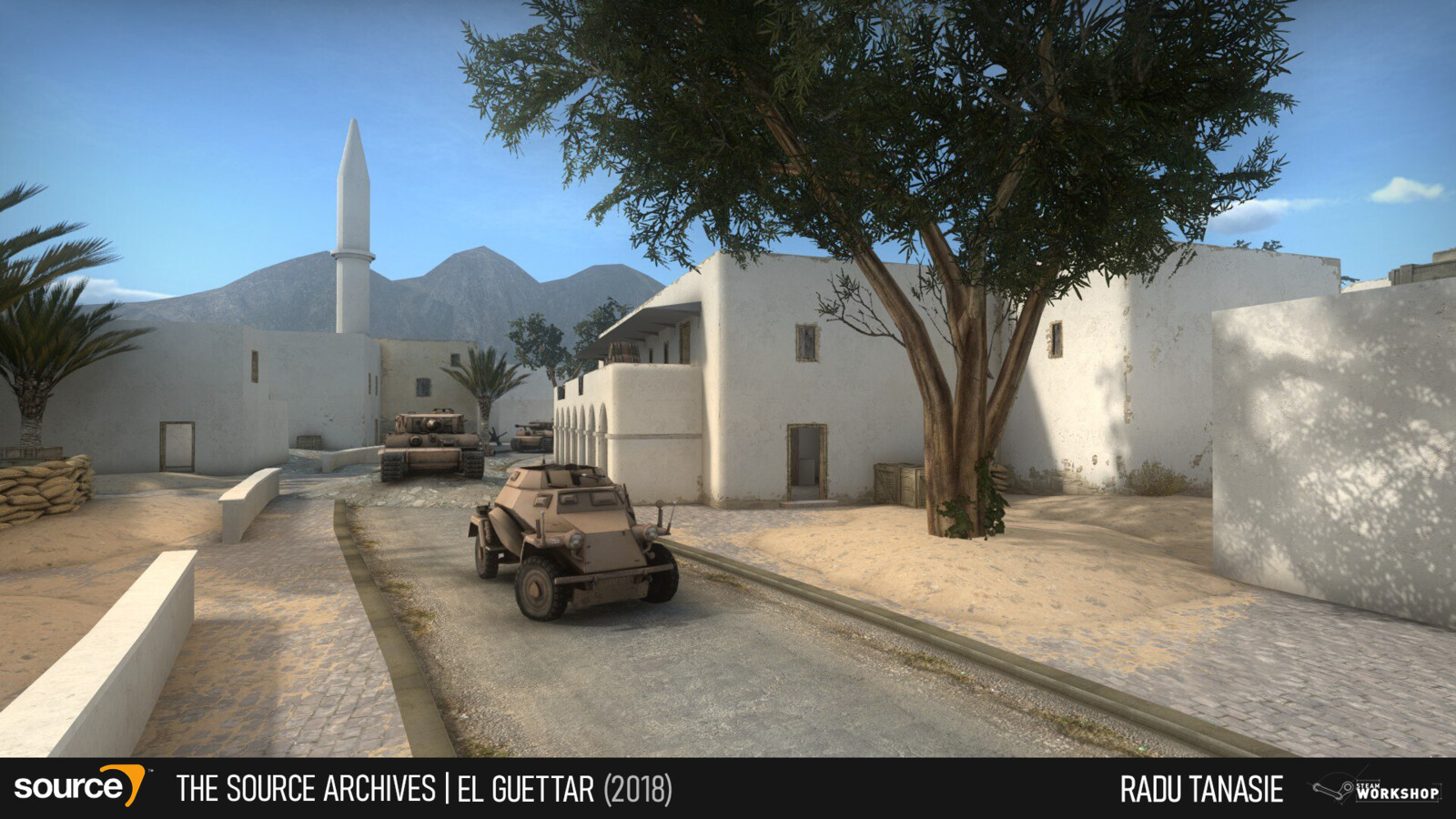 It was later ported and rethemed for the World War I mod Screaming Steel.