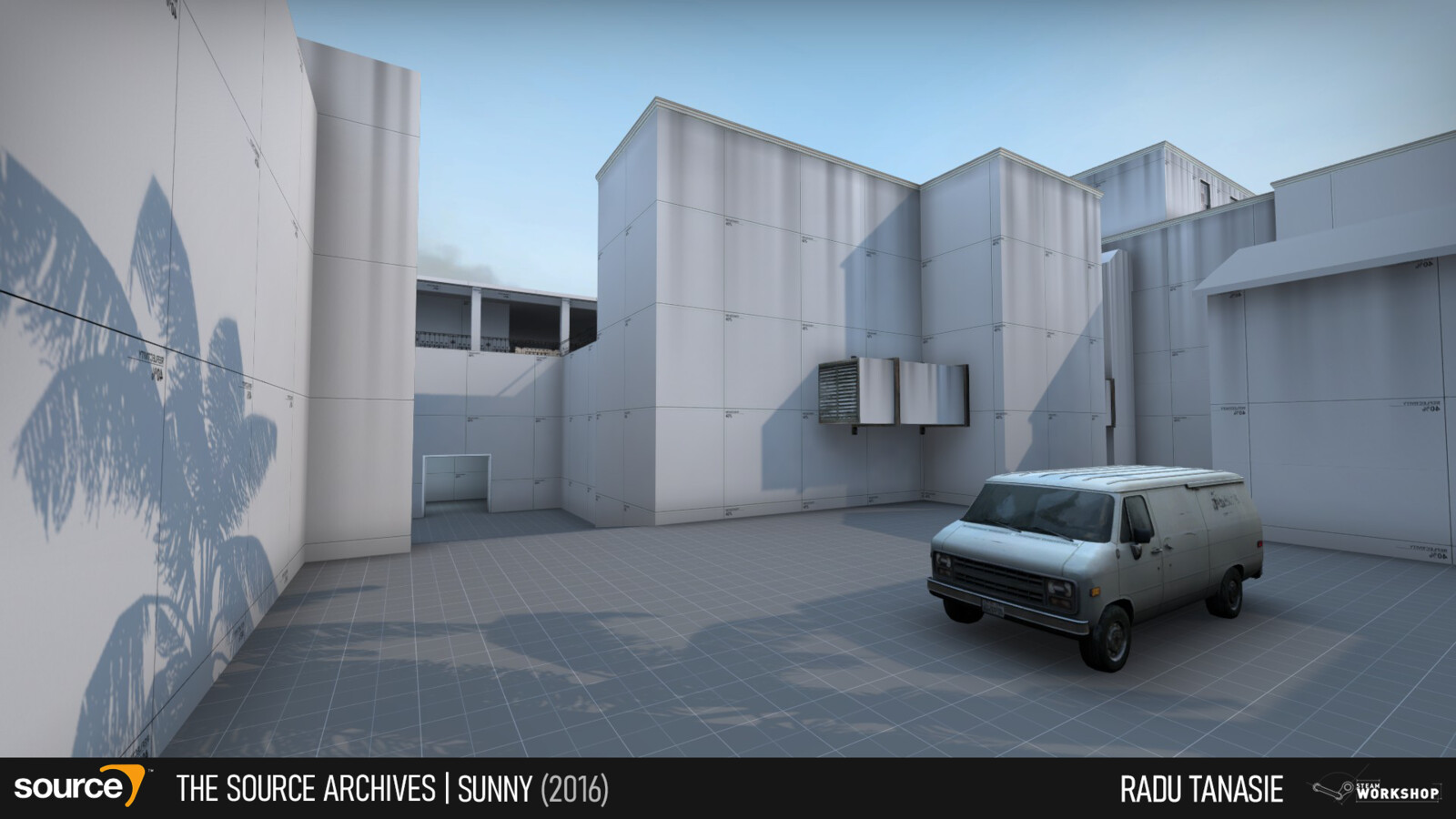 The main inspiration for this map were the environments of Vice City.