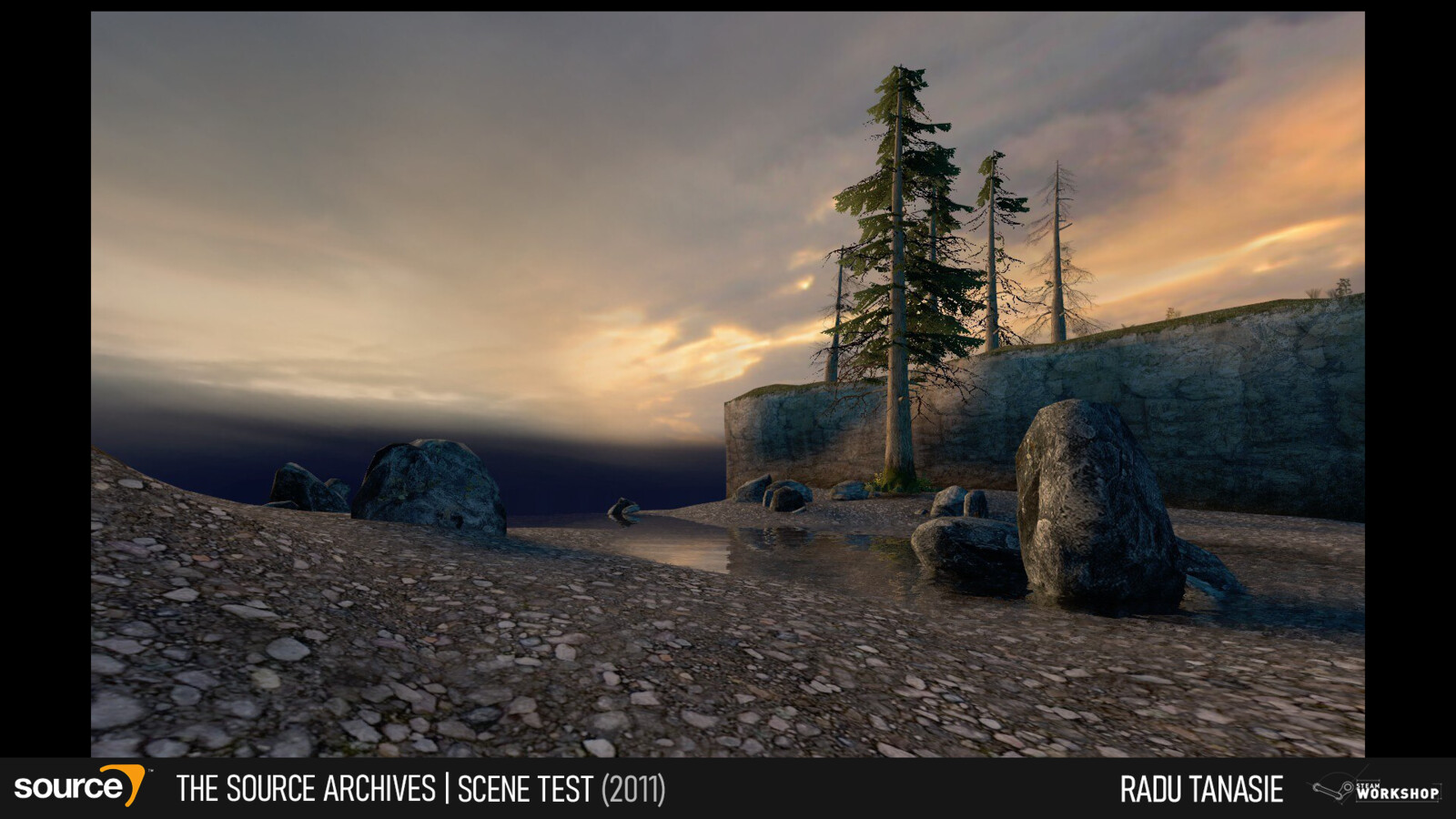 Scene test for a Half-Life 2 map.