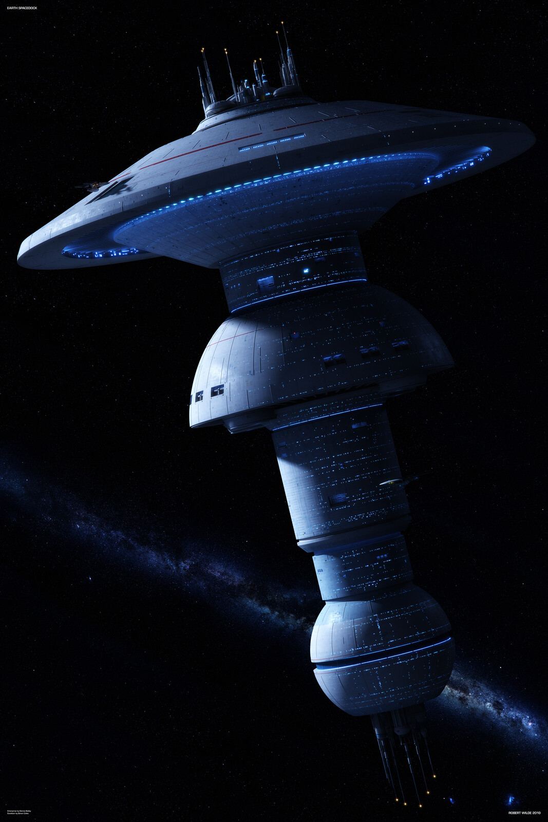 Beauty Shot of my recreation of the Spacedock from Star Trek III - The Search for Spock.