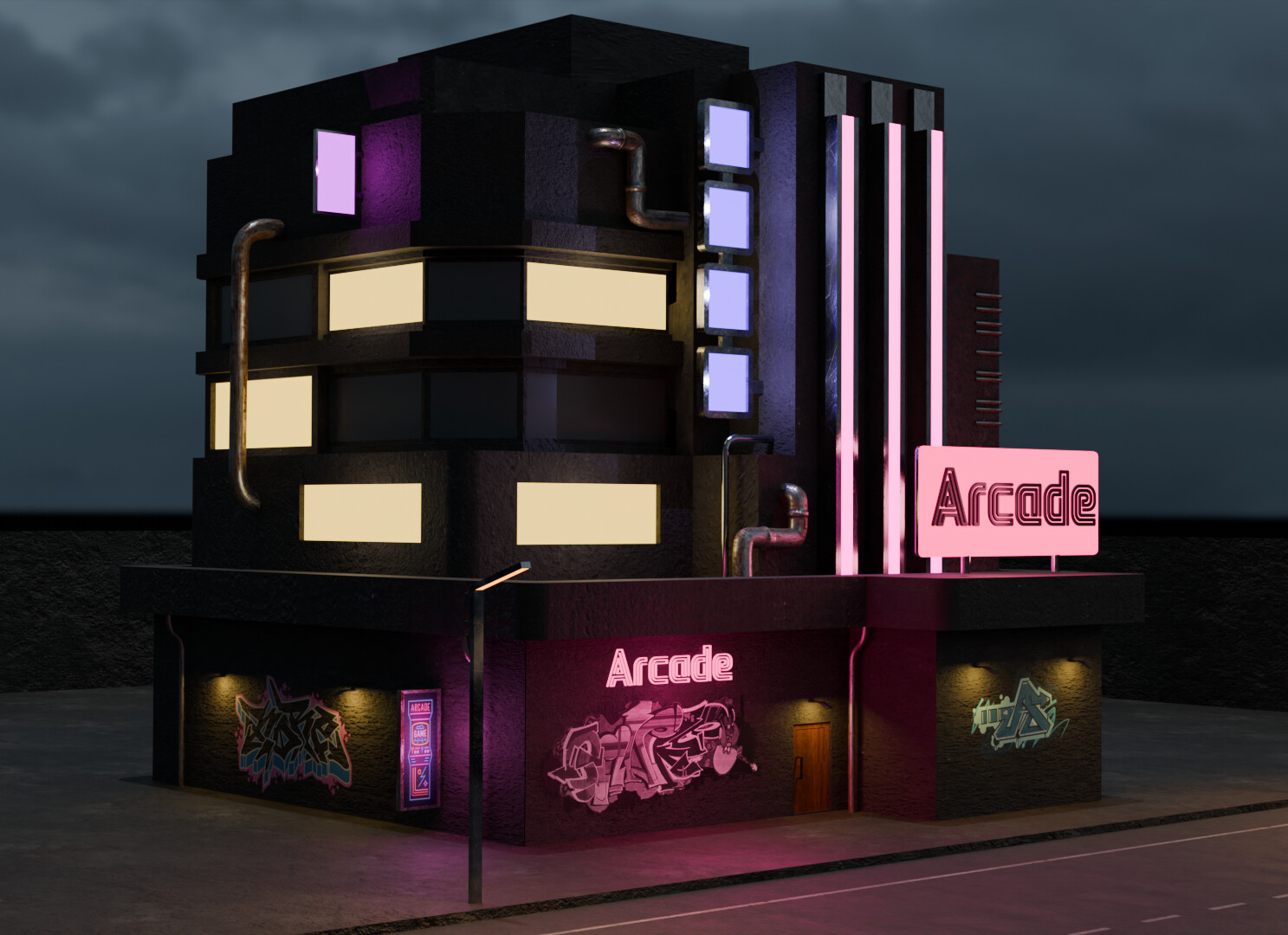 ArtStation - 3D Arcade low-poly