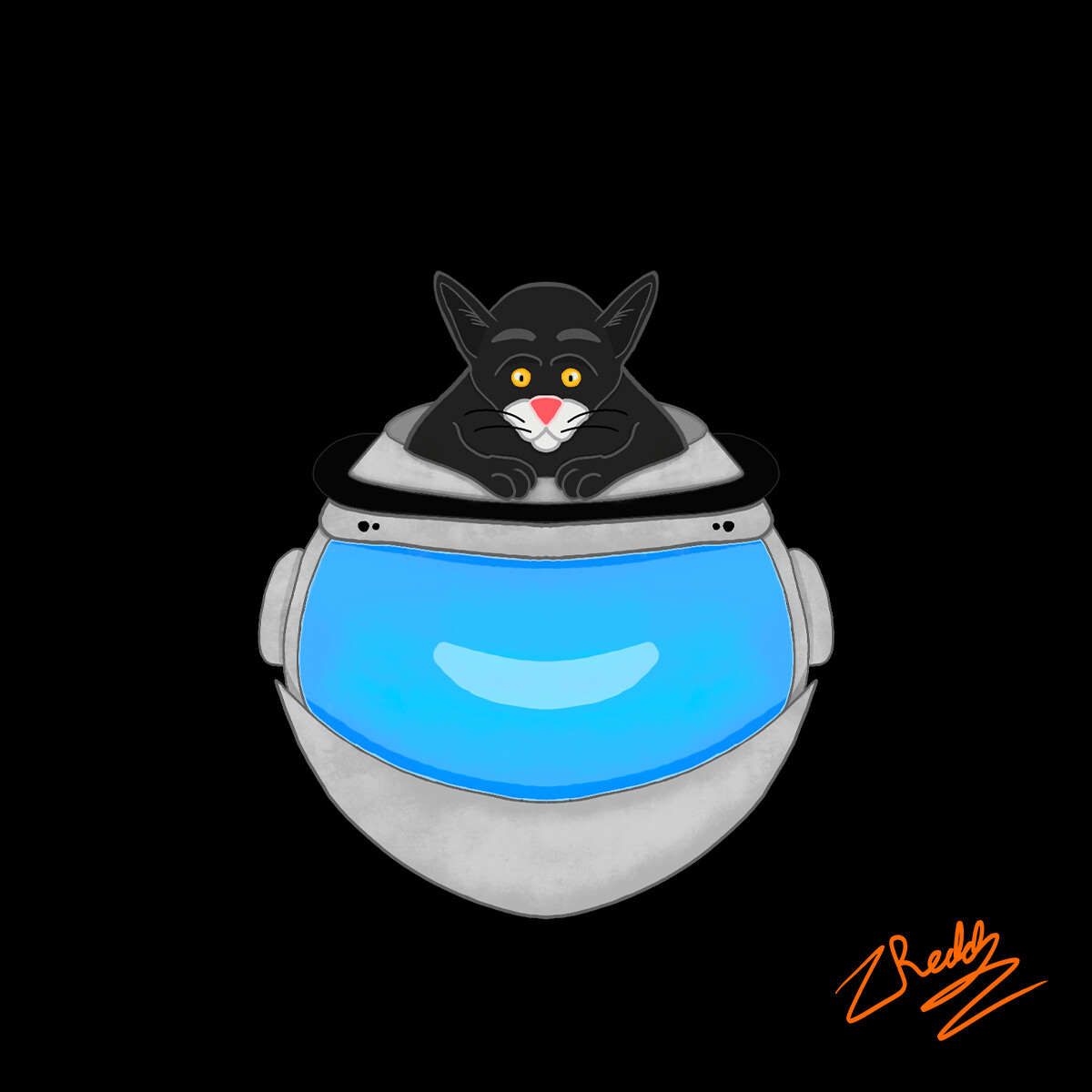 Cat Astronaut sticker