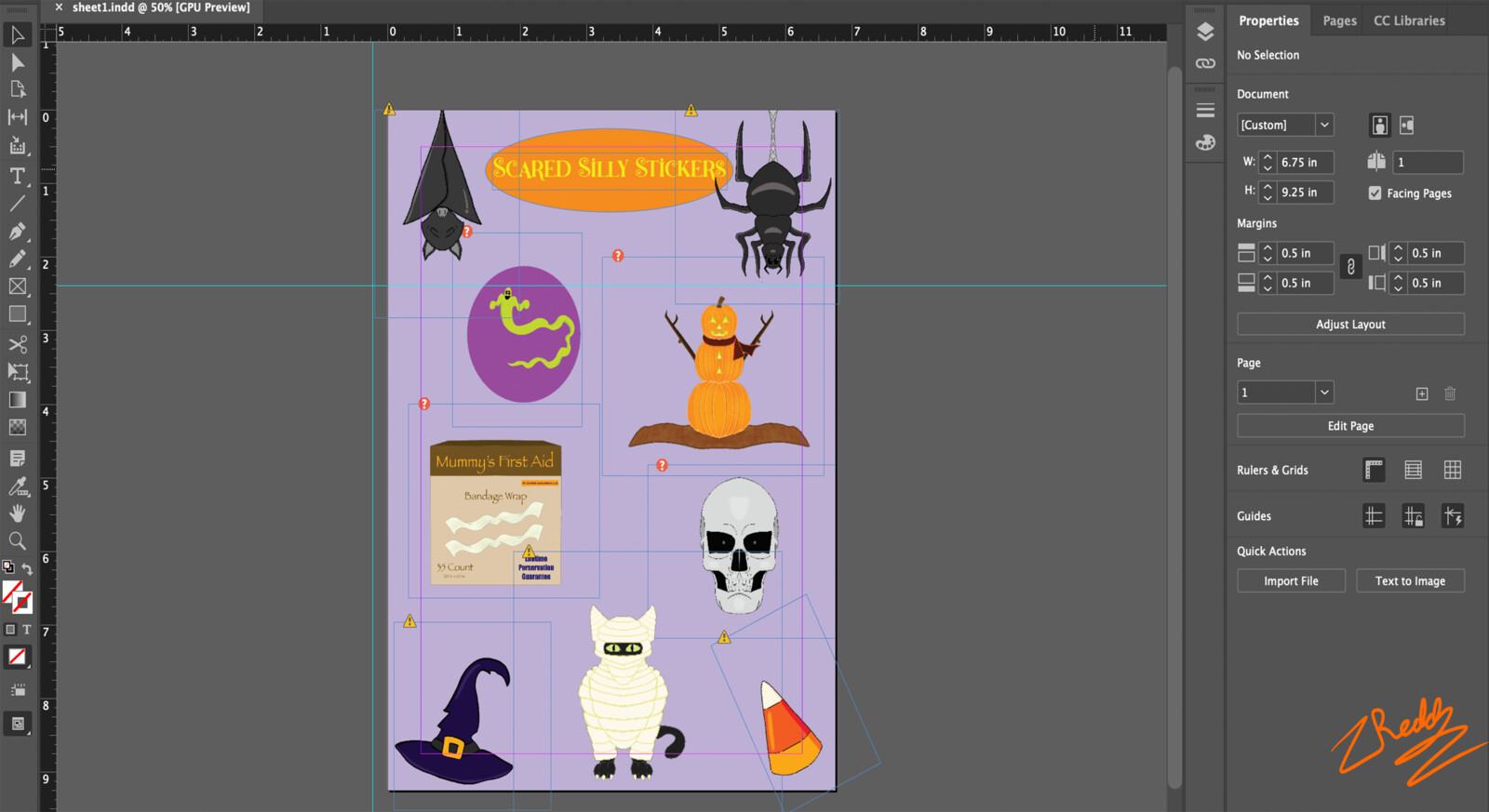 Scared Silly in progress