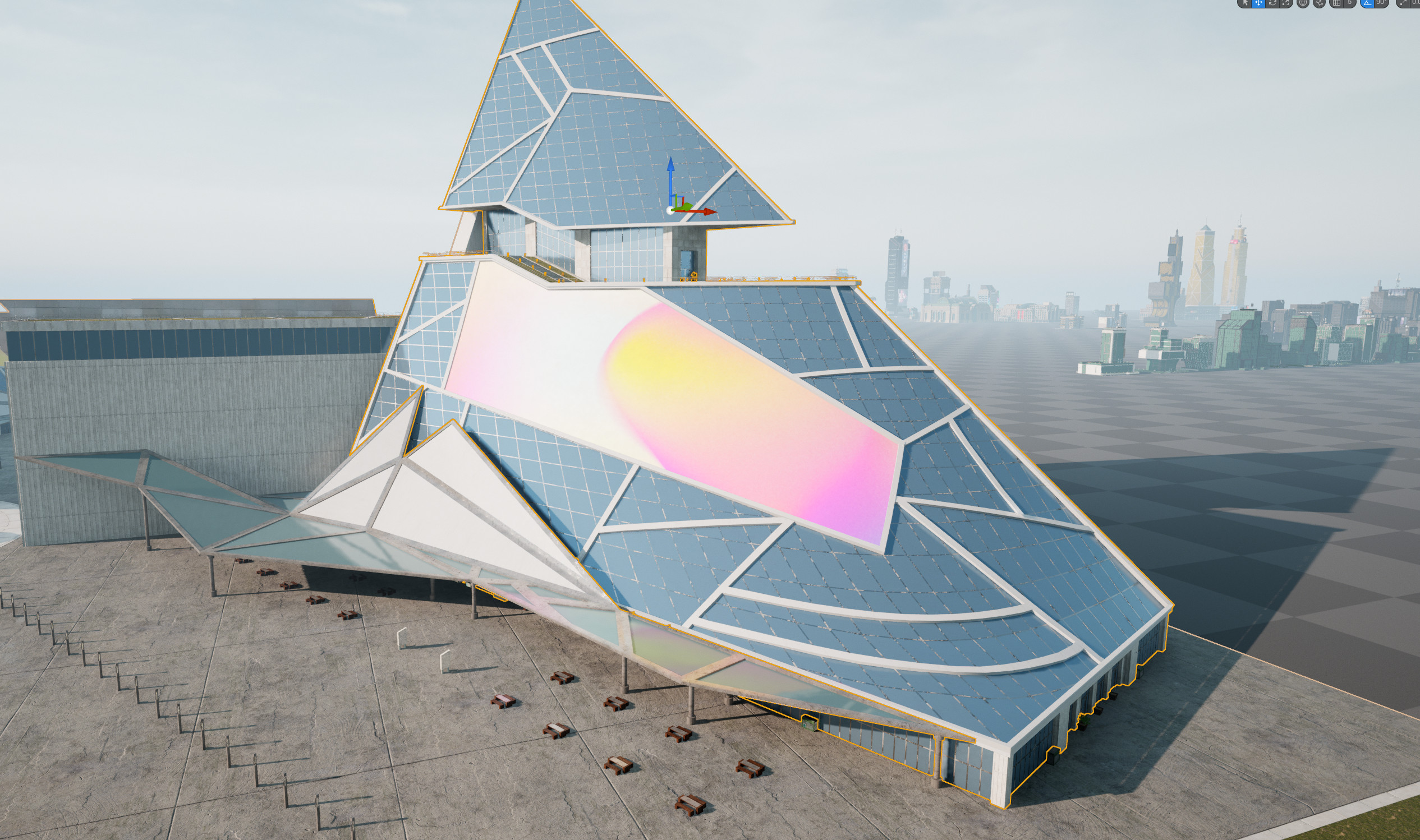 Park plaza building selection