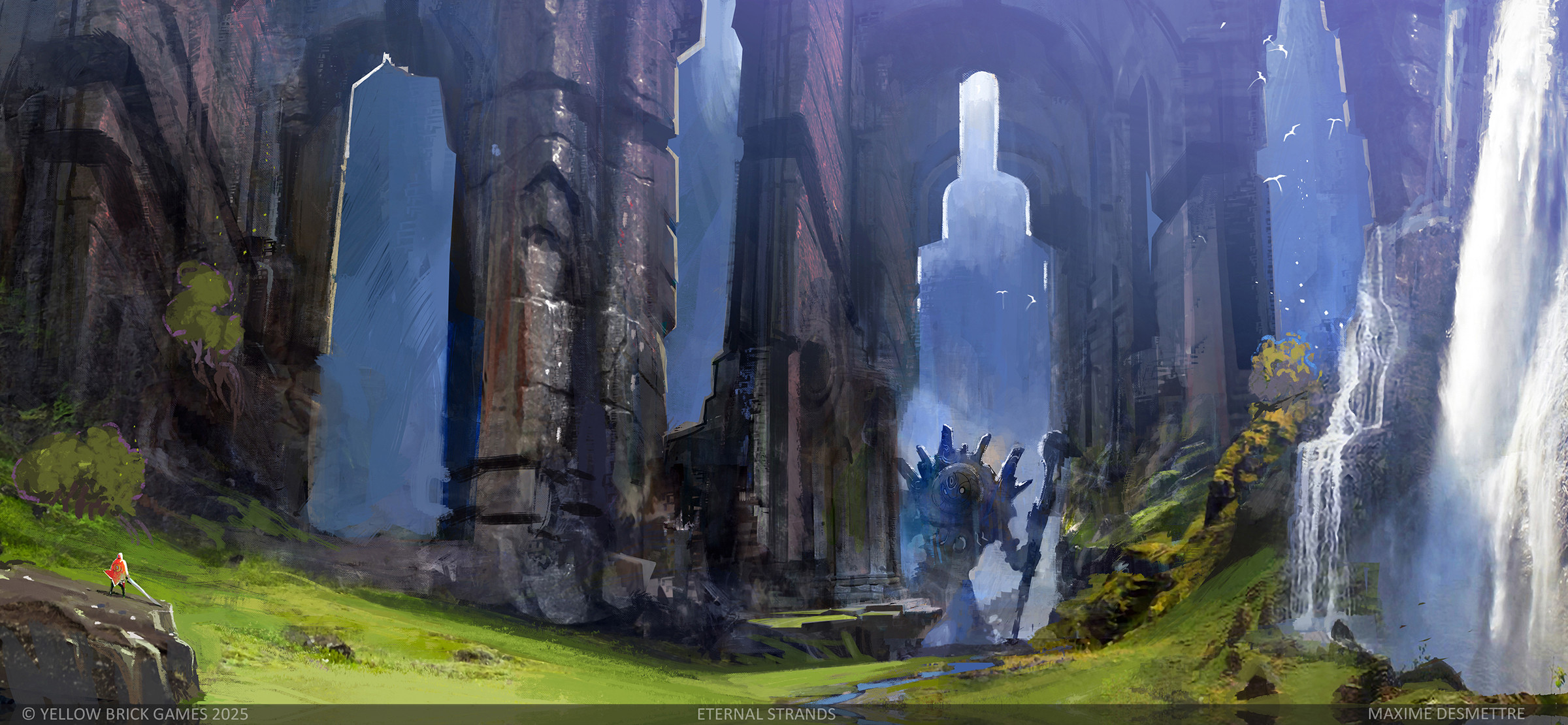 Trying to depict the immense scale of the location. Even our giant sentinels look small in  this place !