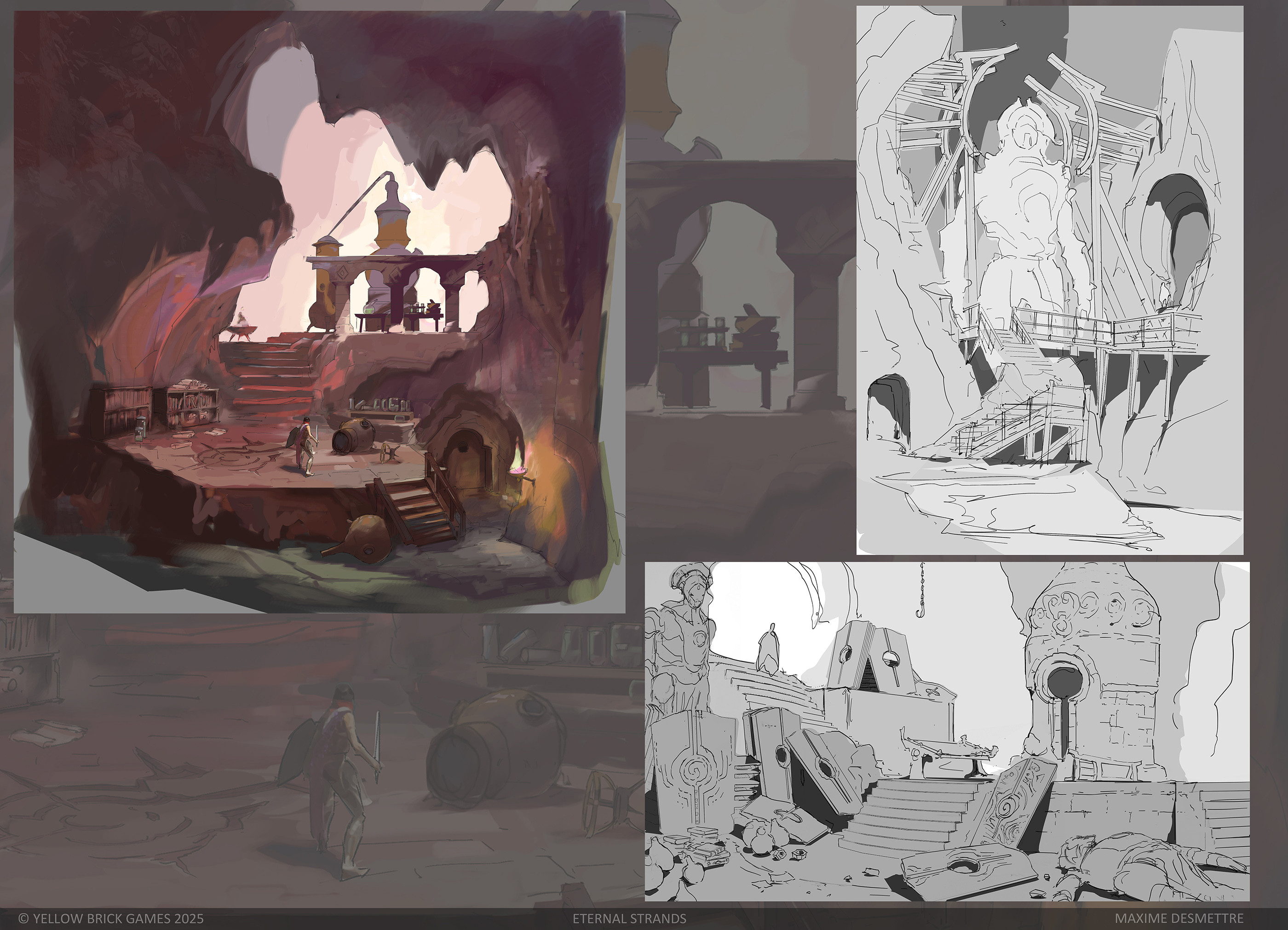 Color image : an early proposal -cosy and colorful-for the underground labs and other sketches