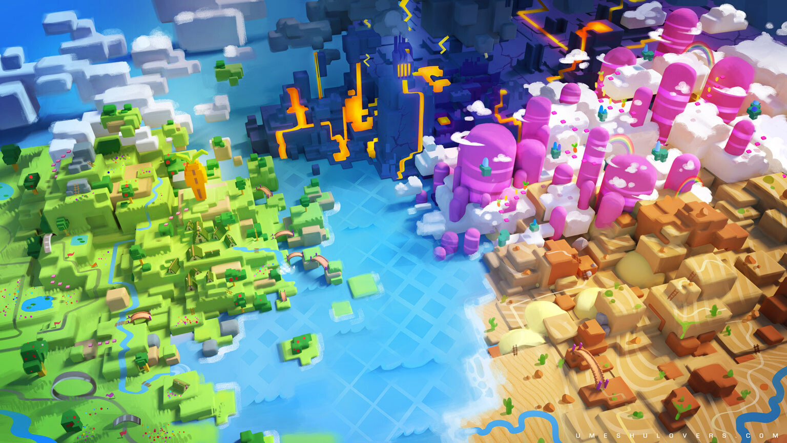 Press Start : The map