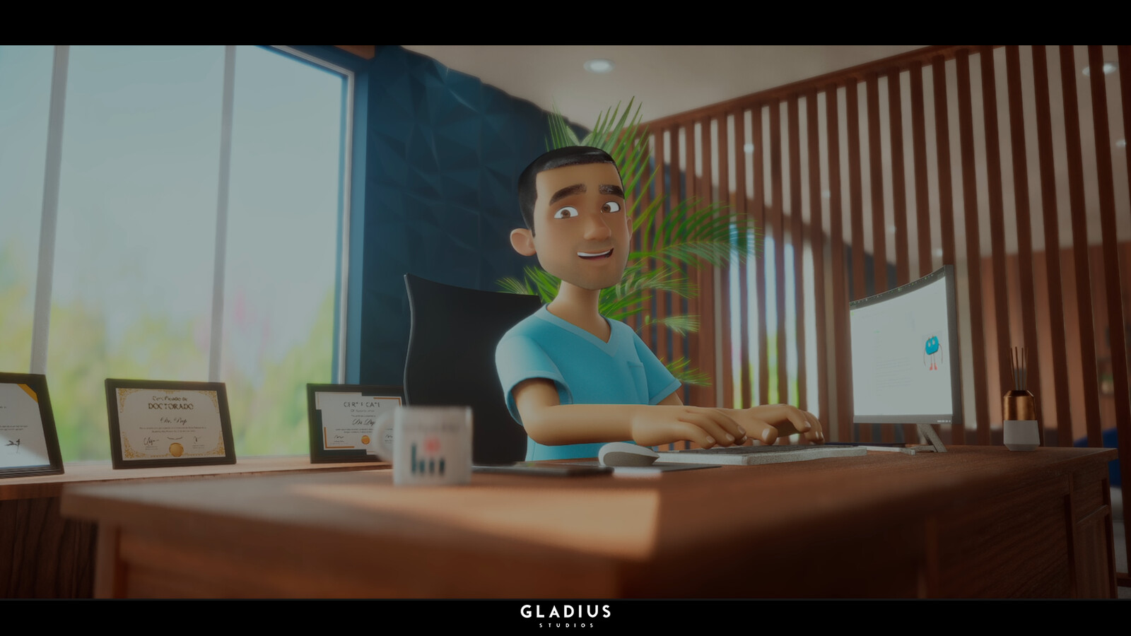 This project, created at Gladius Studios for our client Health Pro Med, involved conceptualizing a Puerto Rican doctor and bringing him to life as a cartoon character representing the PrEP pill