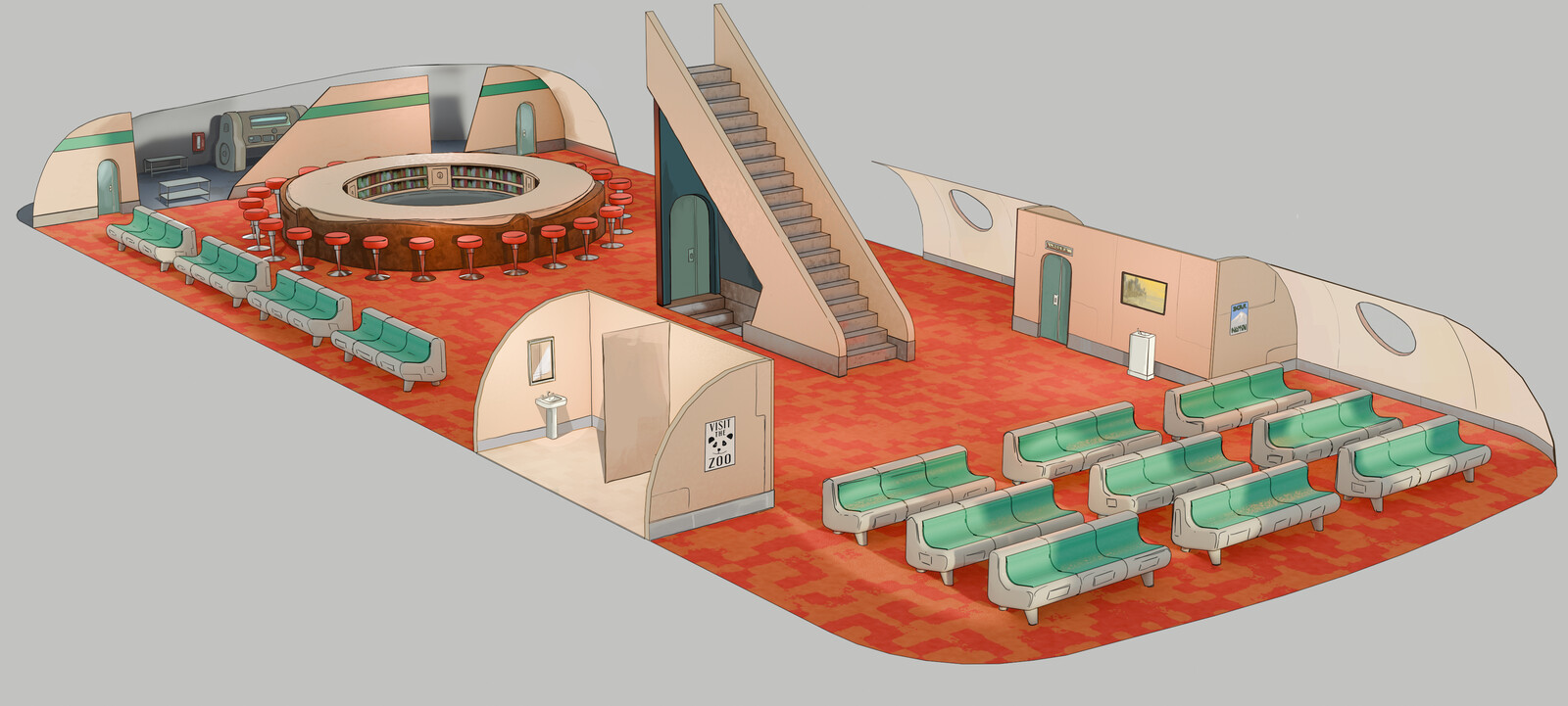 Fallout Cascadia: Ferry Interior