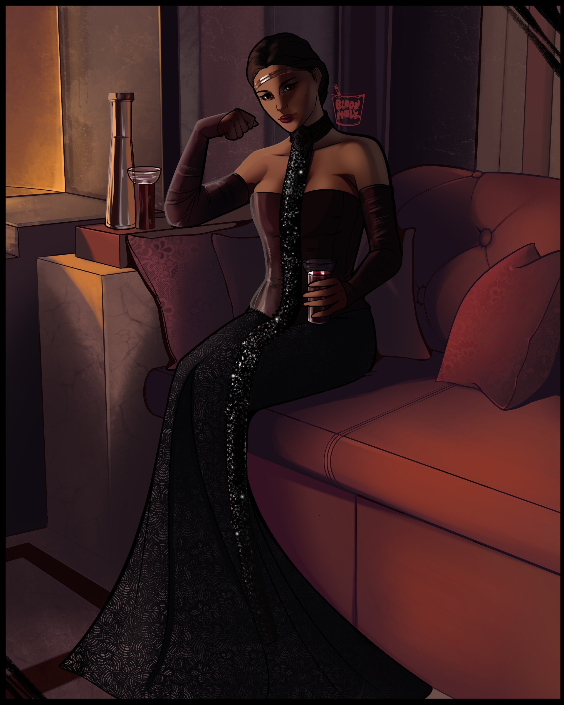 ArtStation - Padme Amidala Fireside scene