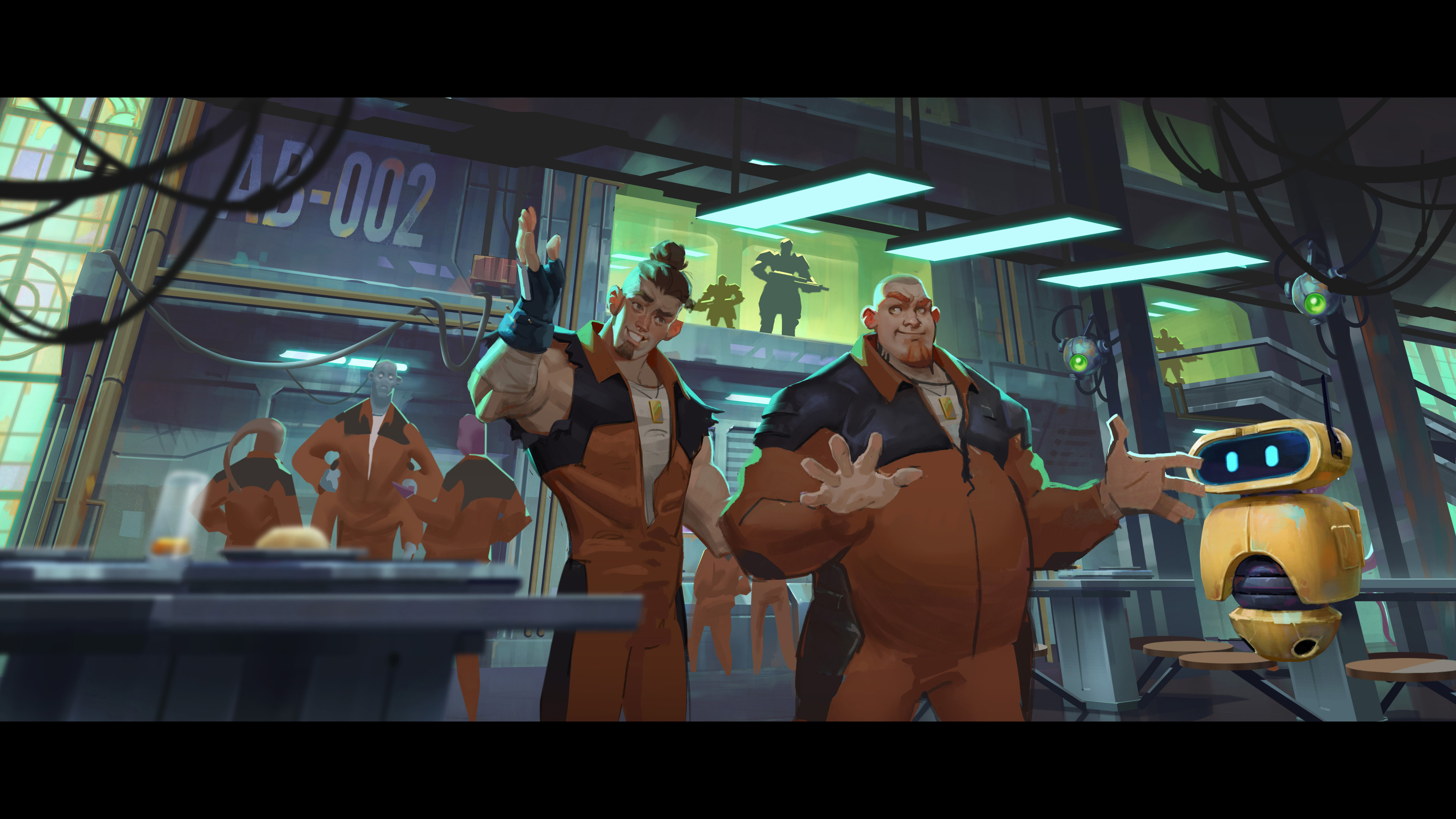 Scene 1 (camera movement from left to right) 