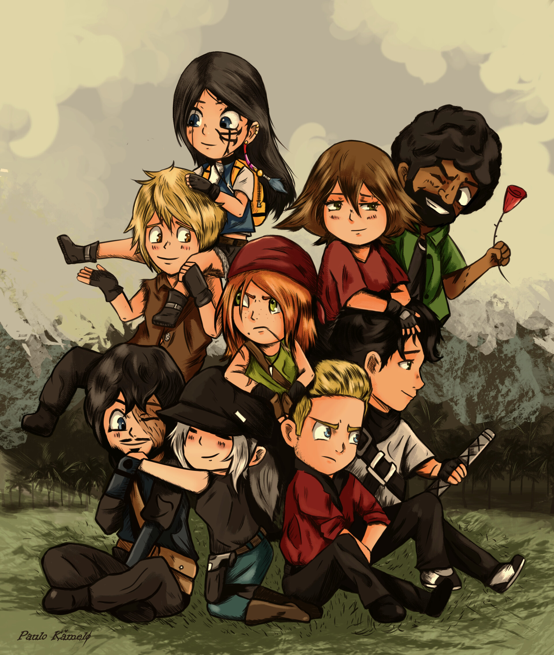 ArtStation - CHIBI KALIBER/ ILUSTRATION, image size:1920x2269