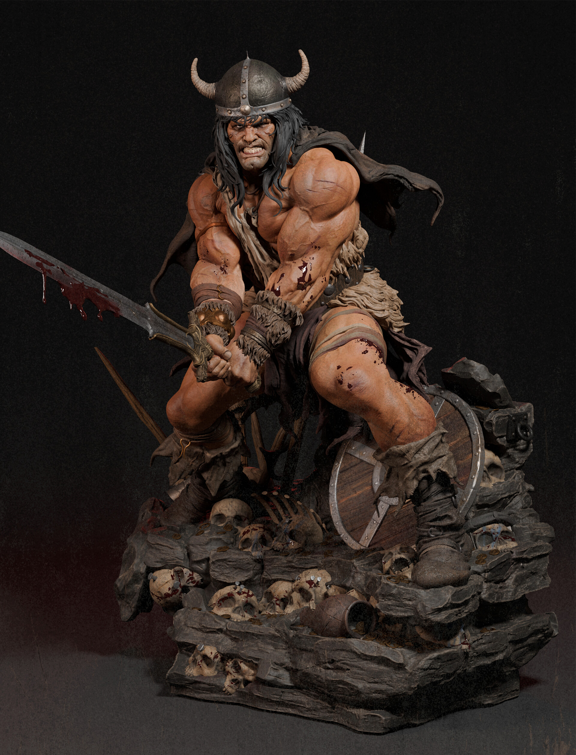 Conan the BarbarianChronicleC版スタチューフィギュア Conan the Barbarian (Deluxe) 1/2 Scale Statue - Spec Fiction