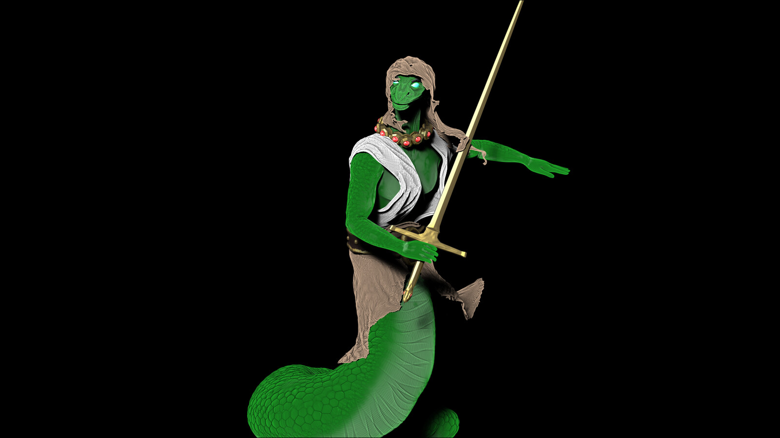 Snake Character Doodle