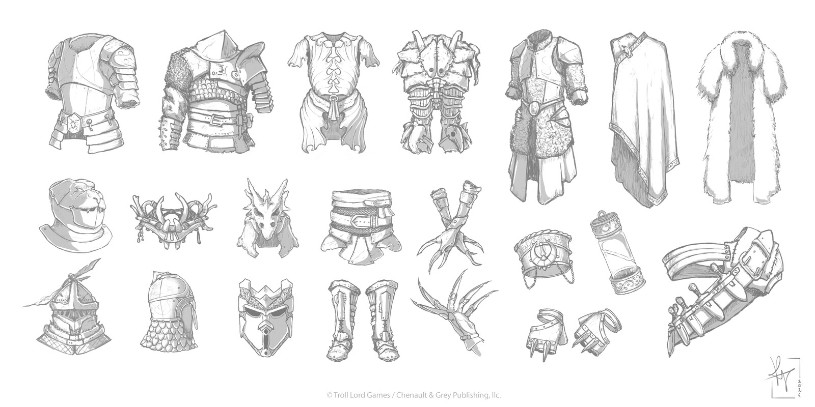 Armors, helmets, gear and general ornaments!