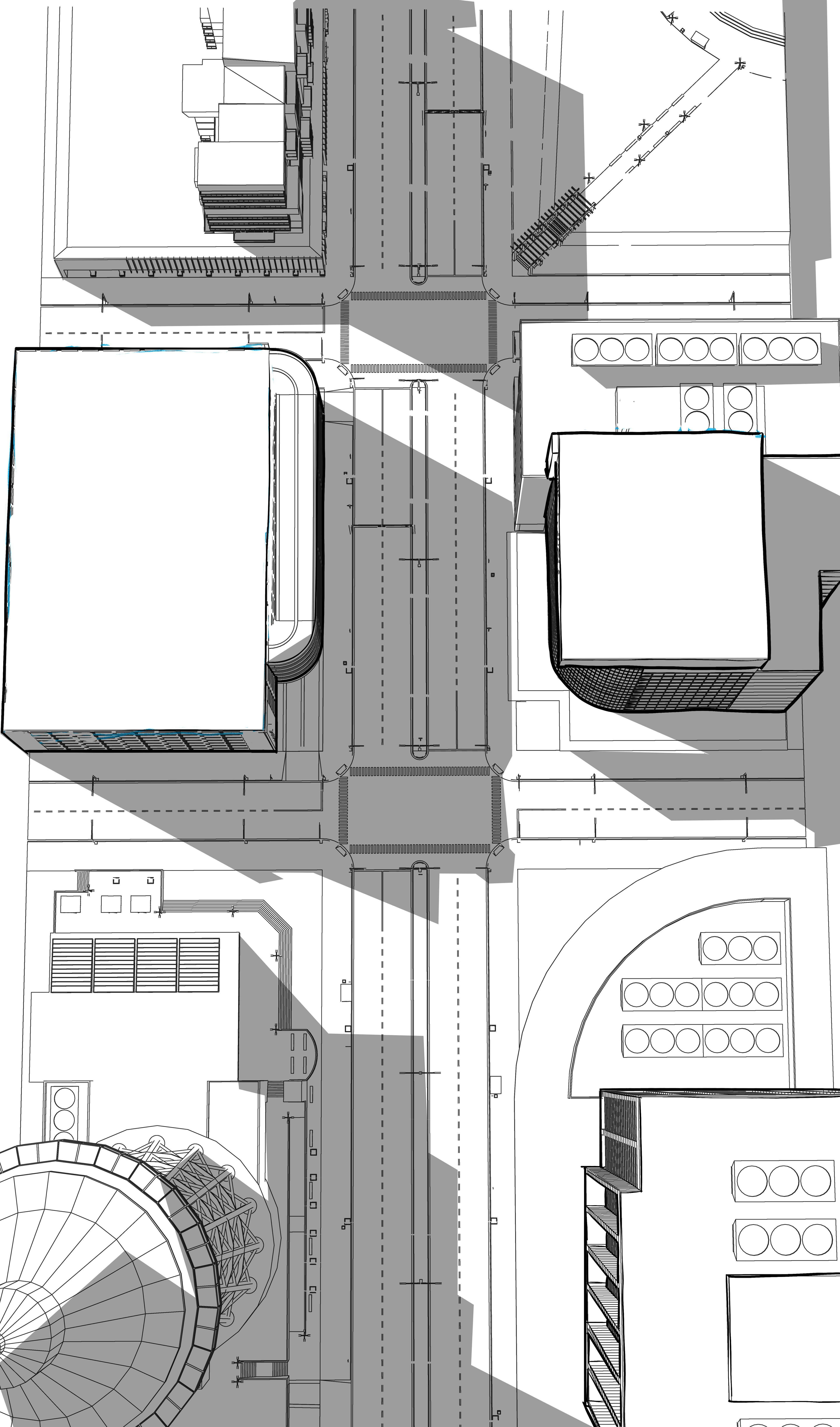 I continued to use sketchup to map out my city and make spatial reference easier whenever creating a new frame. 