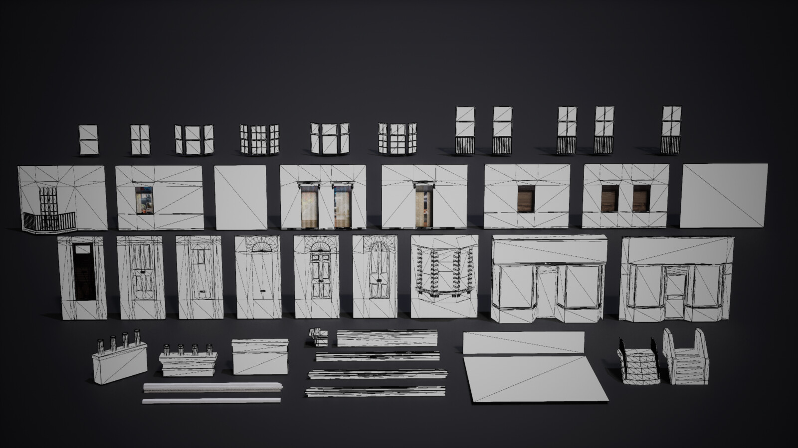 Apartment wire frames