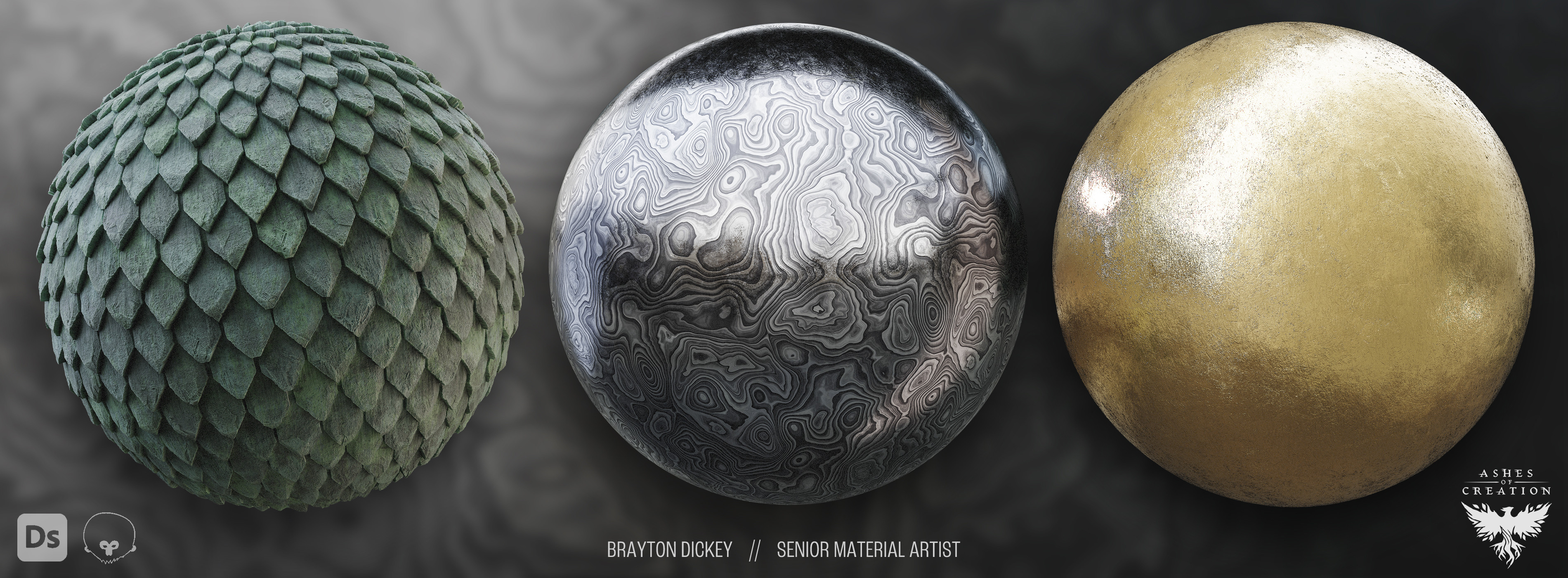 Oxidized Copper Roof Tiles | Damascus Steel | Ornate Gold Leaf