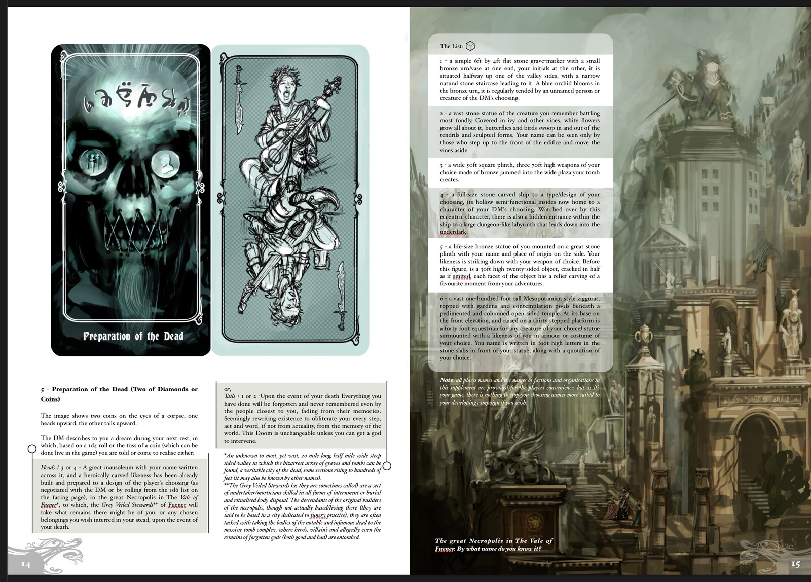 Another fun illustration (see separate portfolio entry), here as part of a complex branching card result that effects possible far future aspects of the game’s narrative, particularly for the player’s characters.