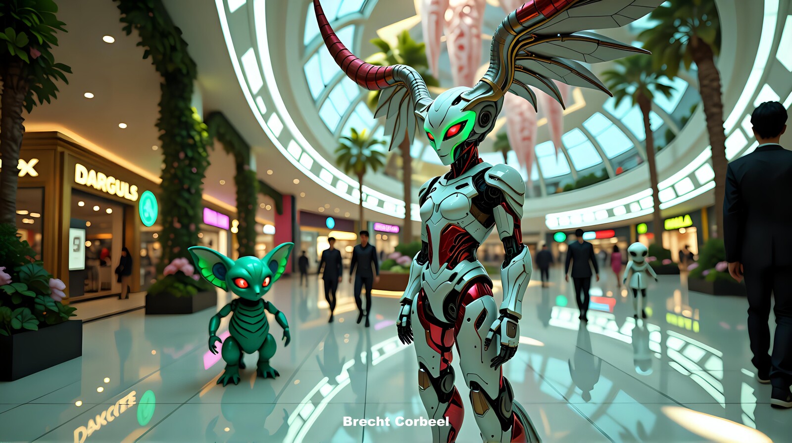 At the mall