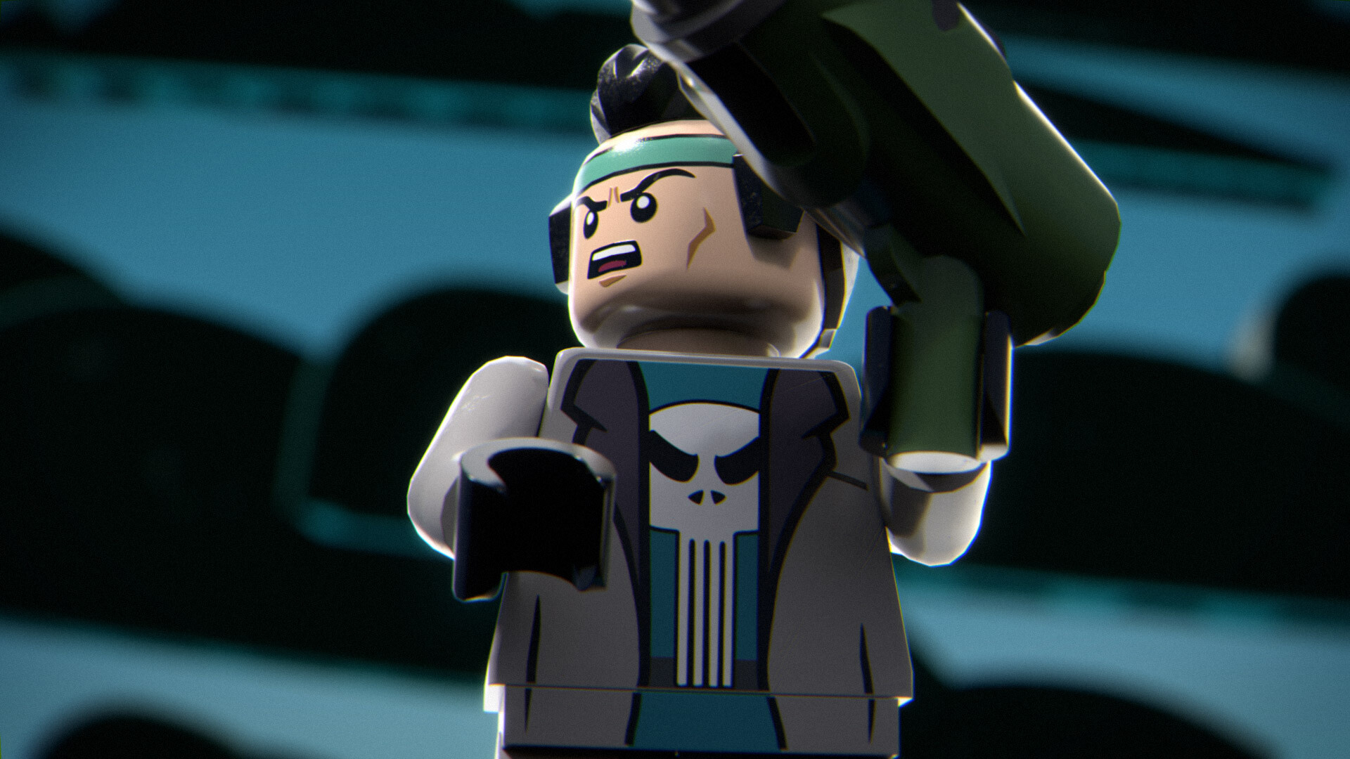 Best lego punisher Free Shipping The Punisher Custom Minifigure with action  arms, image size:1920x1080