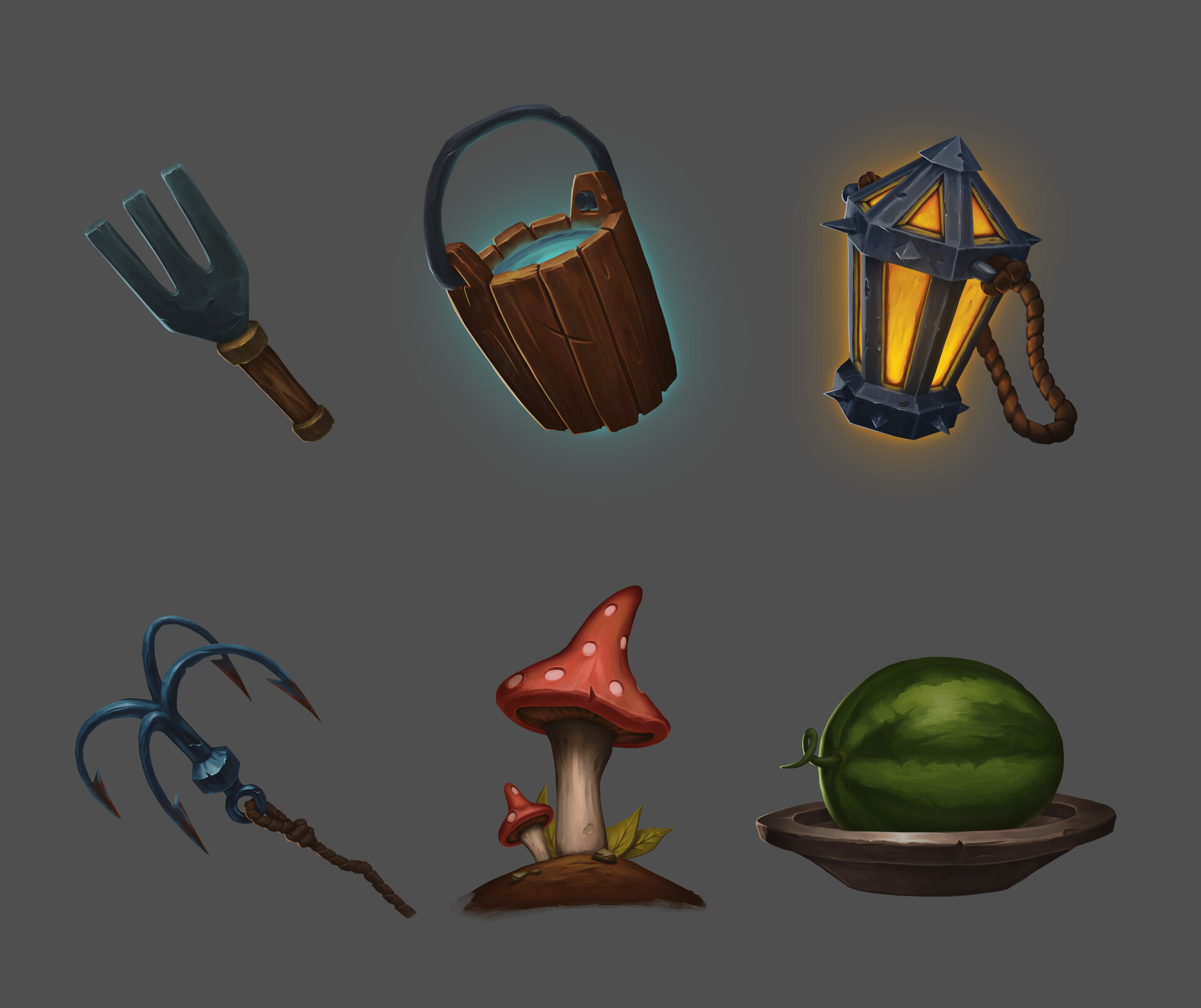 ArtStation - Studying props icons
