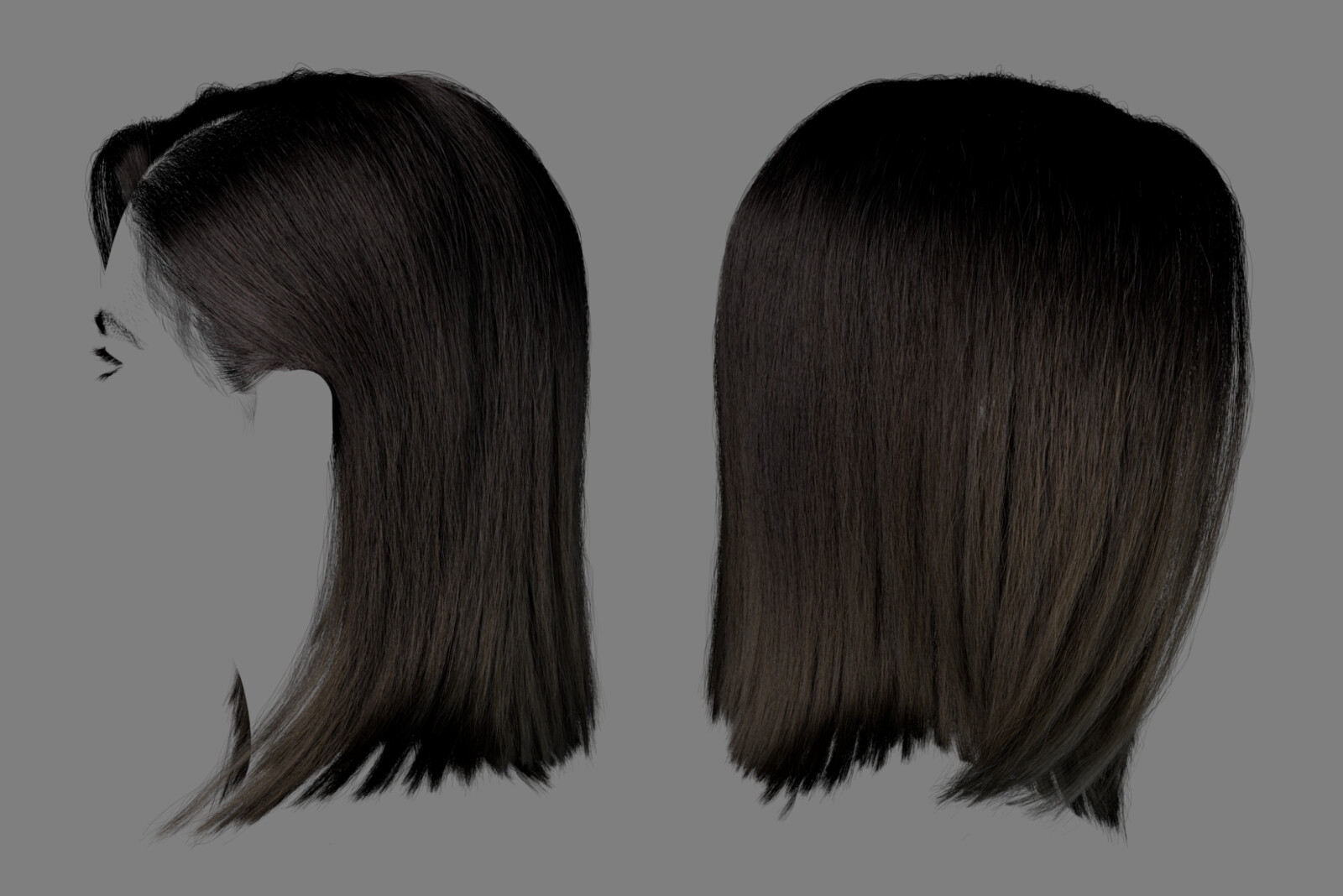 VP2 Render - Xgen side views