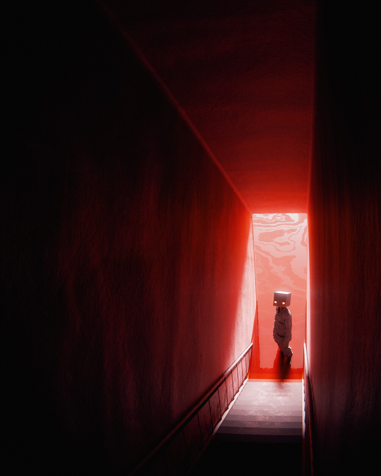 the red staircase