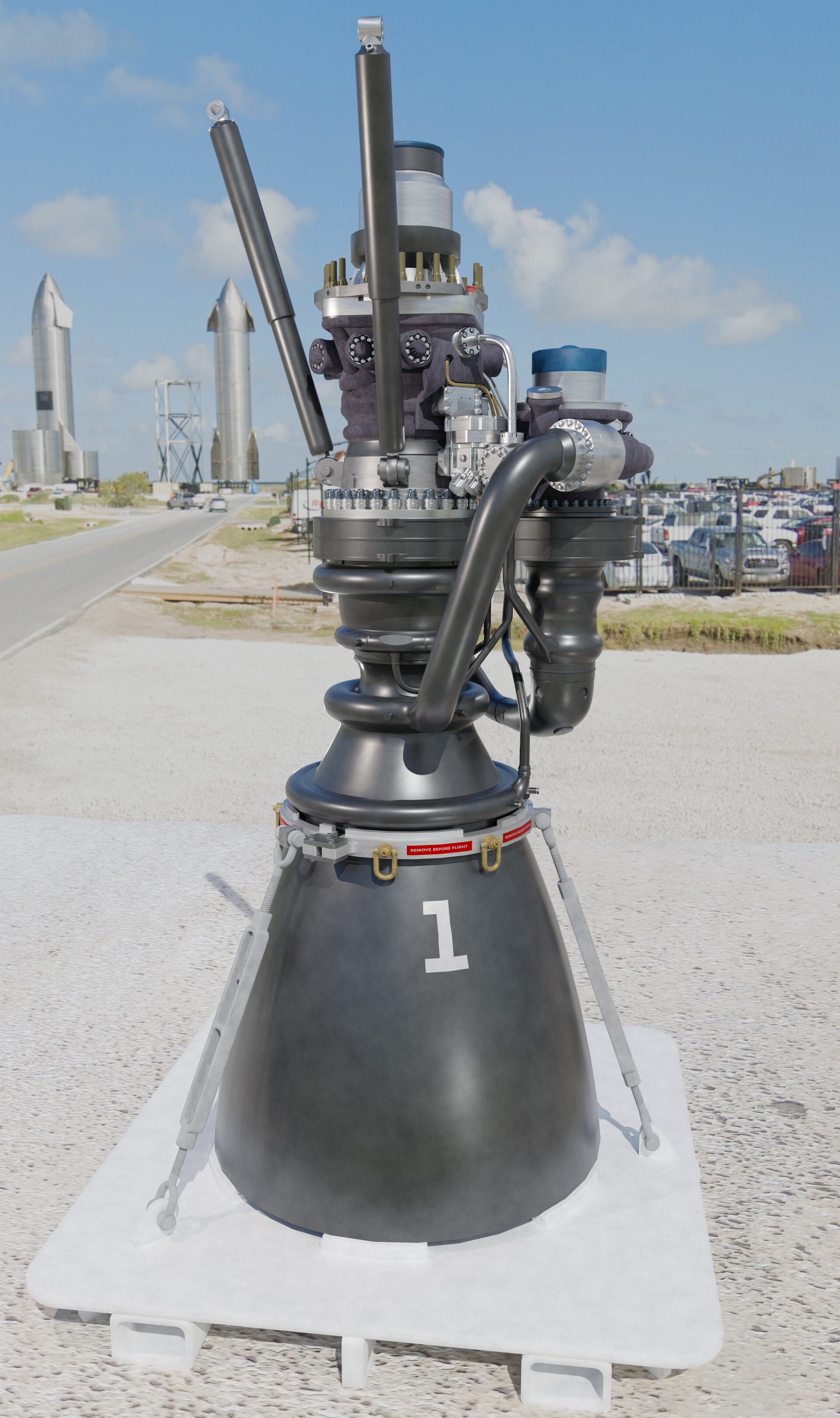 ArtStation - SpaceX Raptor 3 Rocket Engine