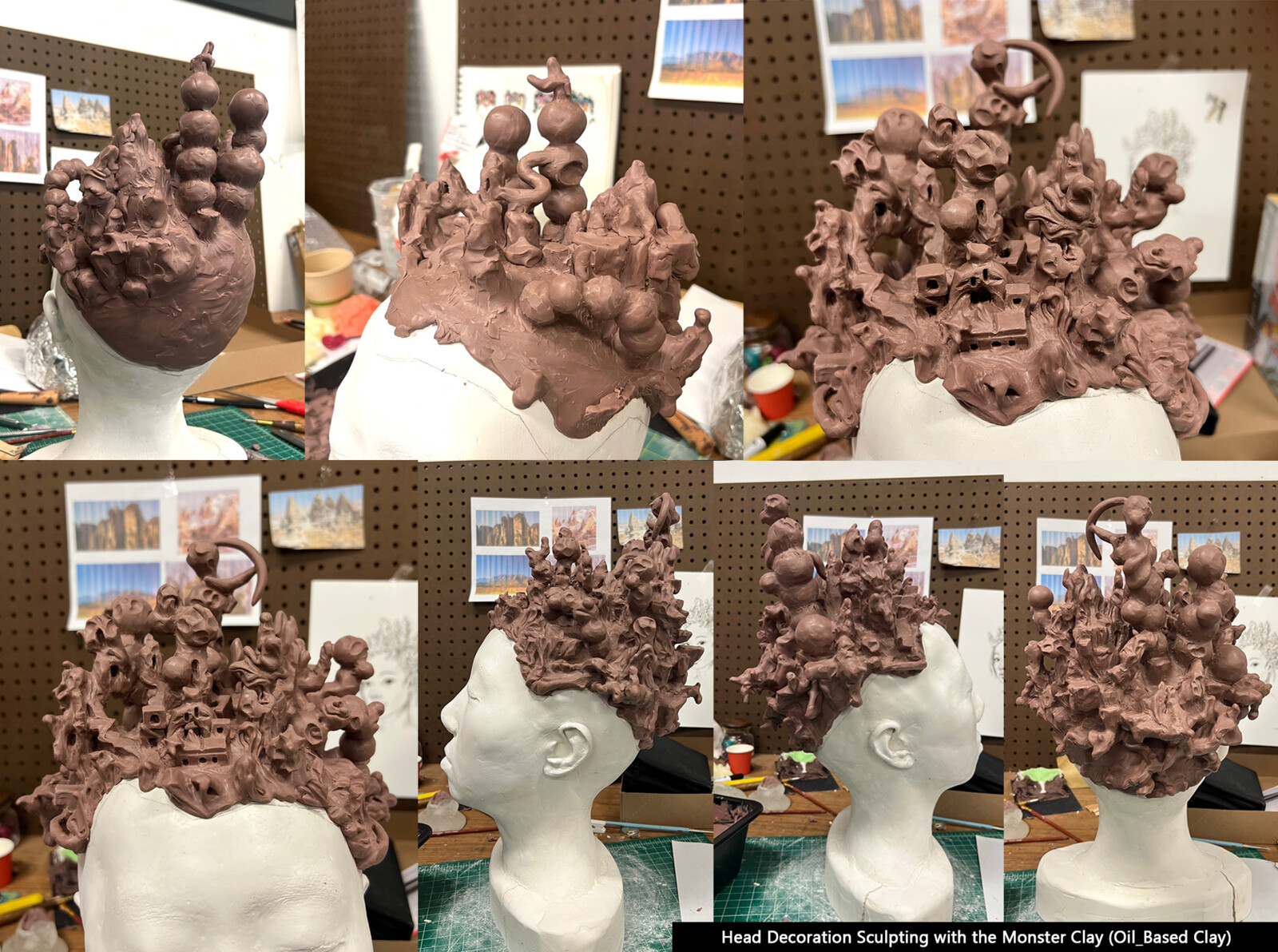 Head Decoration Sculpting with the Monster Clay
