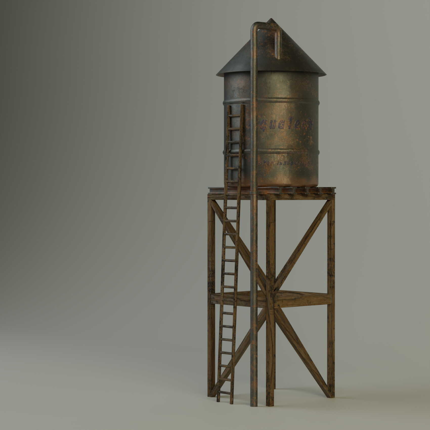 ArtStation - An ordinary water tower