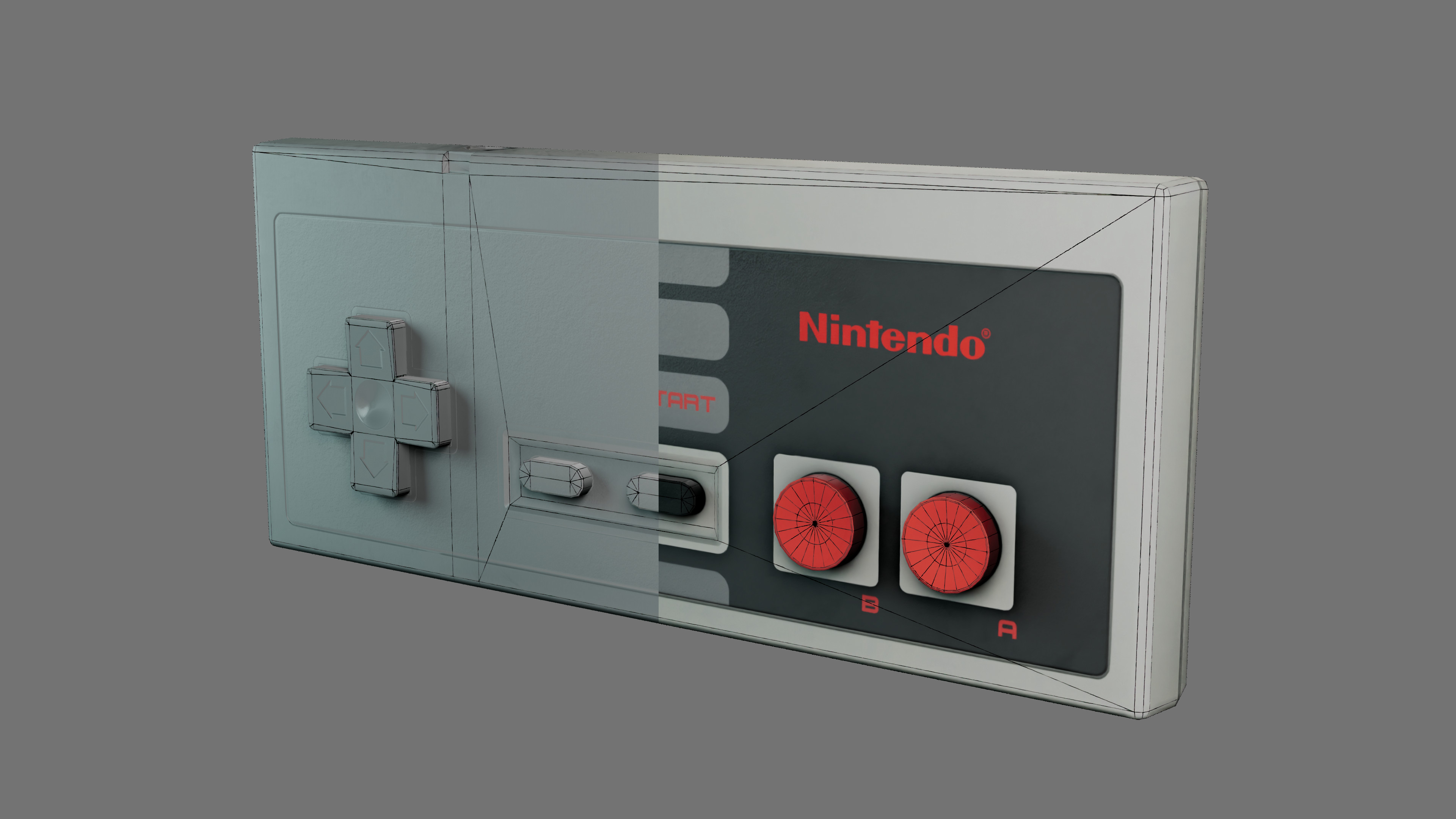 Detail Lighting/Color/Wireframe breakdown