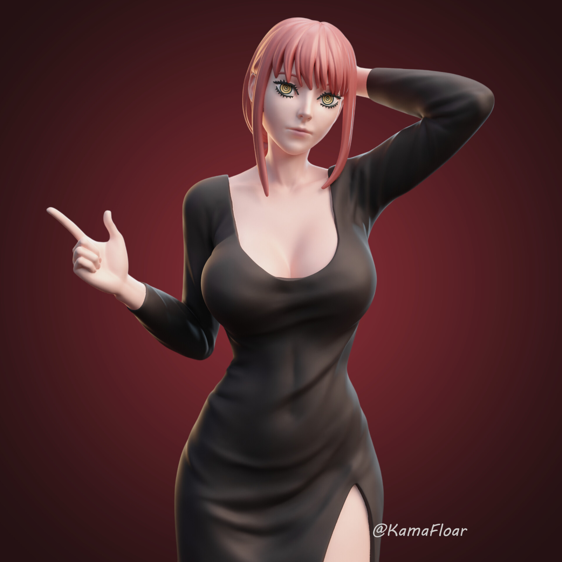 ArtStation - Makima in a dress