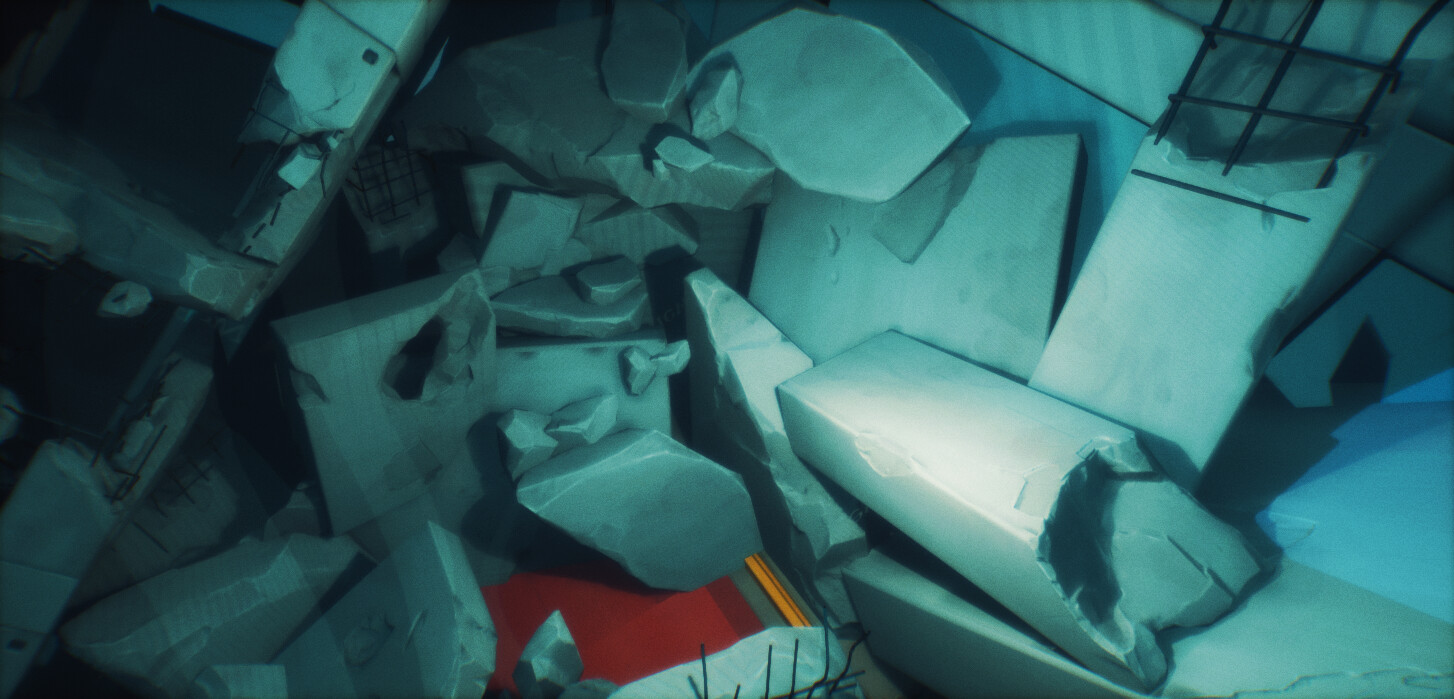 Debris pieces