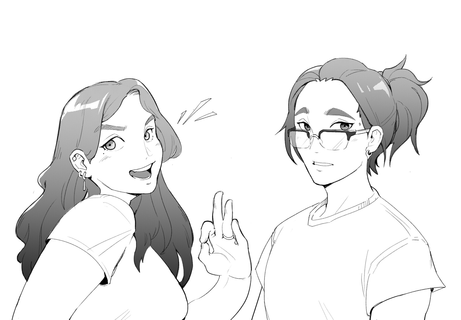 this is actually a self portrait of myself and my partner